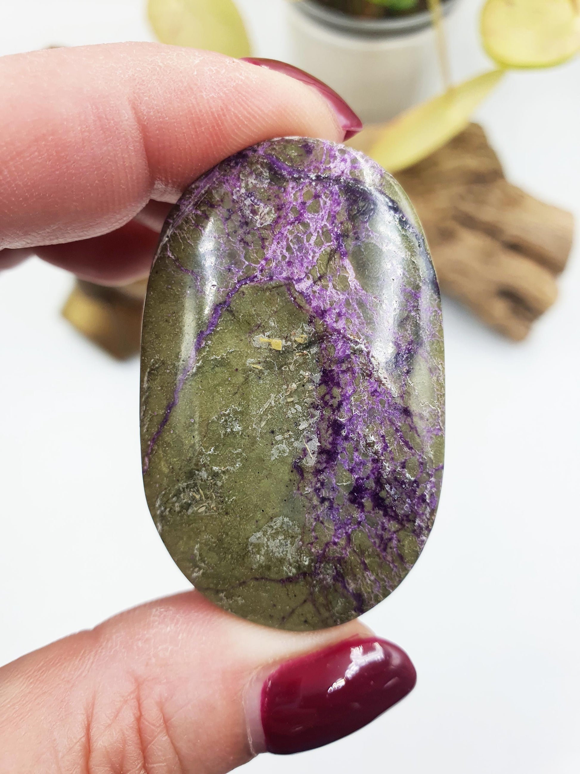 Little Stunning Atlantisite Palm / Atlantisite Palm Stone / Collectors Crystal Palm / Reiki Crystal Palm / Meditation Stone - 30g