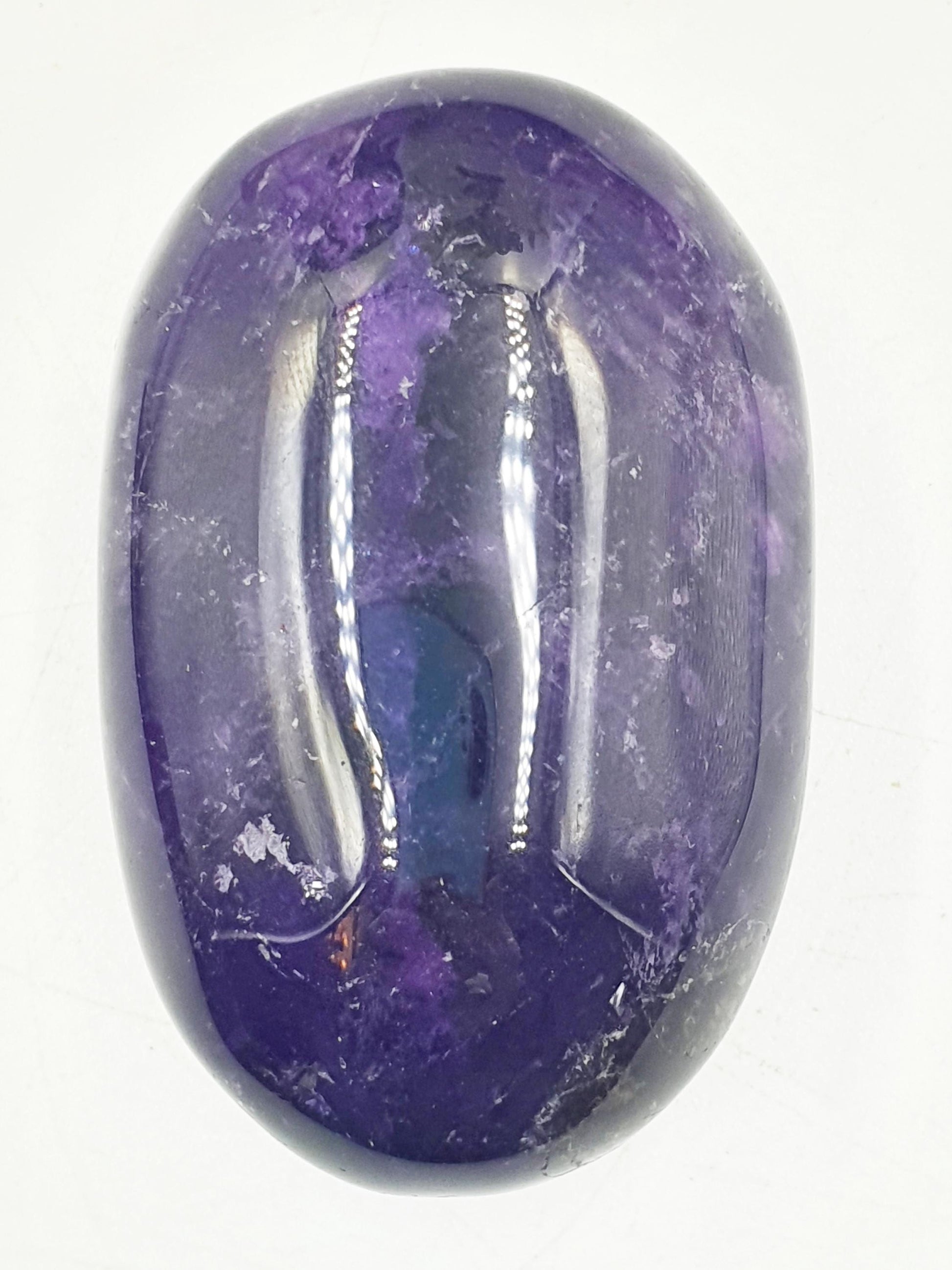 Amethyst Palm / Amethyst Palm Stone / Amethyst Pocket Stone / Crystal Healing / Meditation Palm - 75g