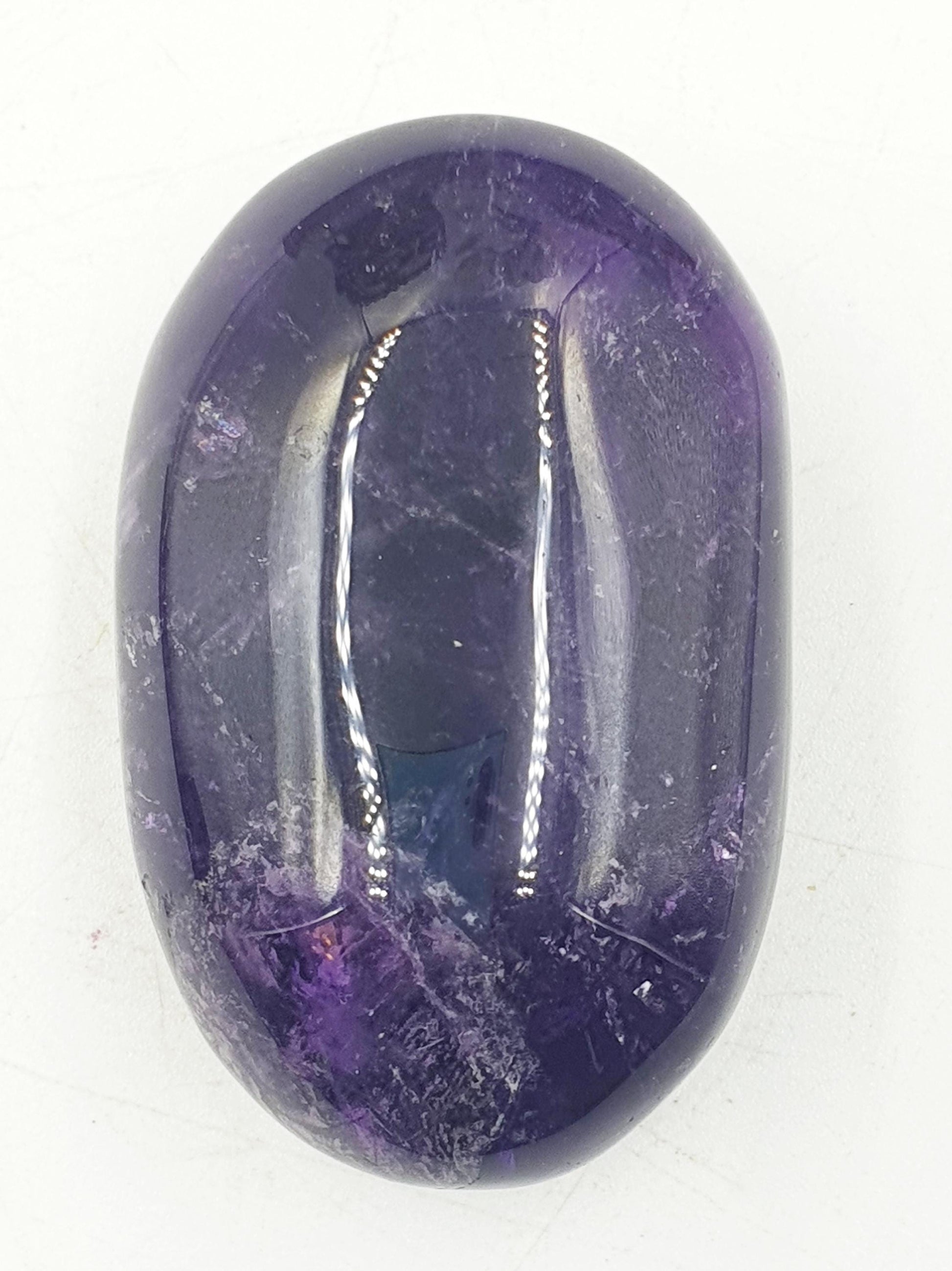 Amethyst Palm / Amethyst Palm Stone / Amethyst Pocket Stone / Crystal Healing / Meditation Palm - 75g