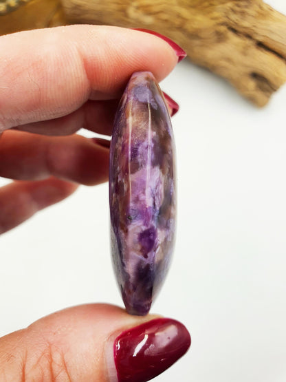 Gorgeous Charoite Palm / Charoite Palm Stone / Meditation Palm / Pocket Crystal / Collectors Palm - 40g