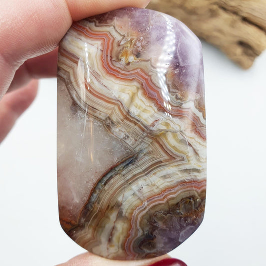 Beautiful Unique Amethyst Agate Palm / Amethyst Agate Palm Stone / Amethyst Palm / Amethyst Agate / Reiki Crystal Palm - 85g