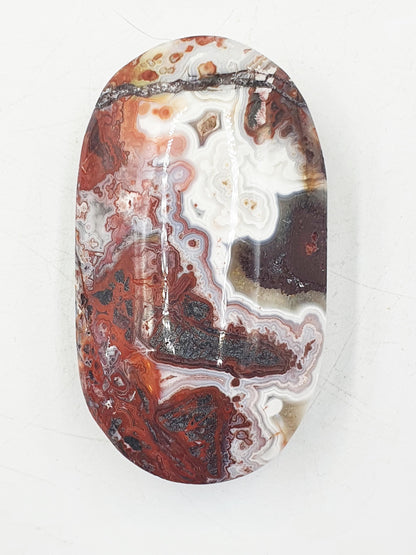 Beautiful Mexican Agate Palm / Crazy Lace Agate Palm Stone / Agate Palm / Meditation Palm / Reiki Crystal- 105g