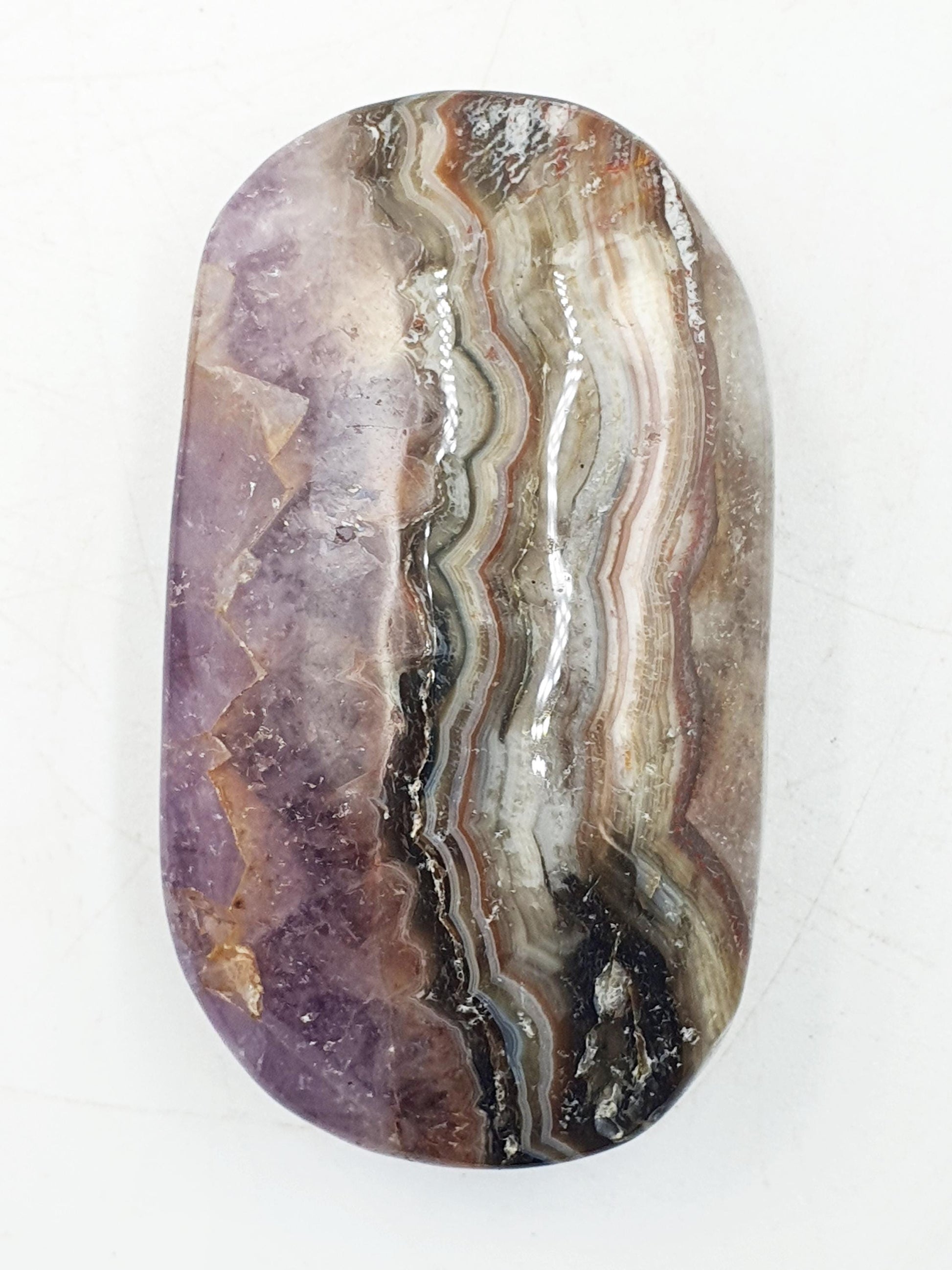 Beautiful Amethyst Agate Palm / Amethyst Agate Palm Stone / Amethyst Palm / Amethyst Agate / Reiki Crystal Palm - 65g