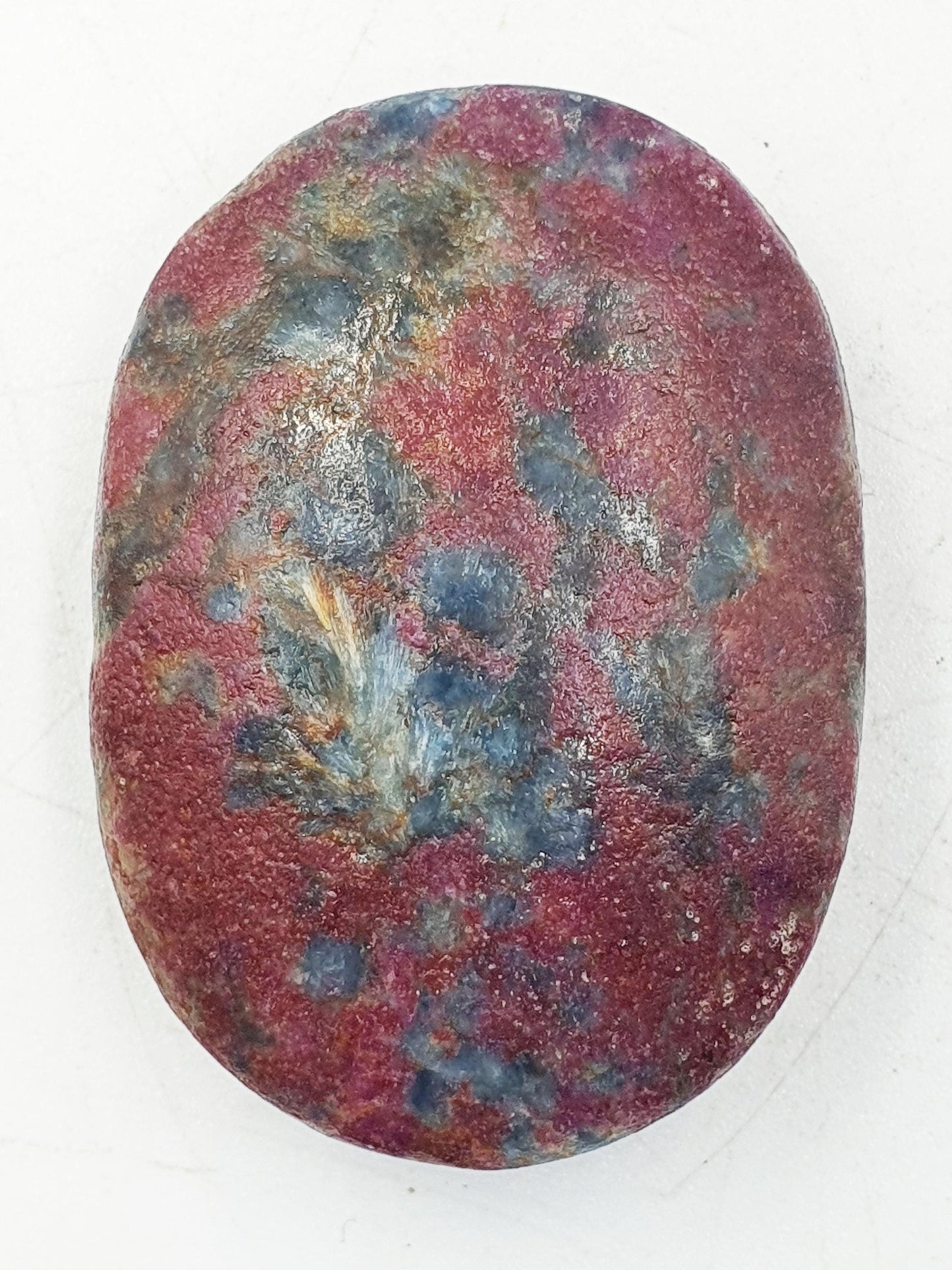 Ruby in Fuchsite Palm / Ruby in Fuchsite Palm Stone / UV Reactive Palm / Meditation Palm / Reiki Crystal Palm - 45g