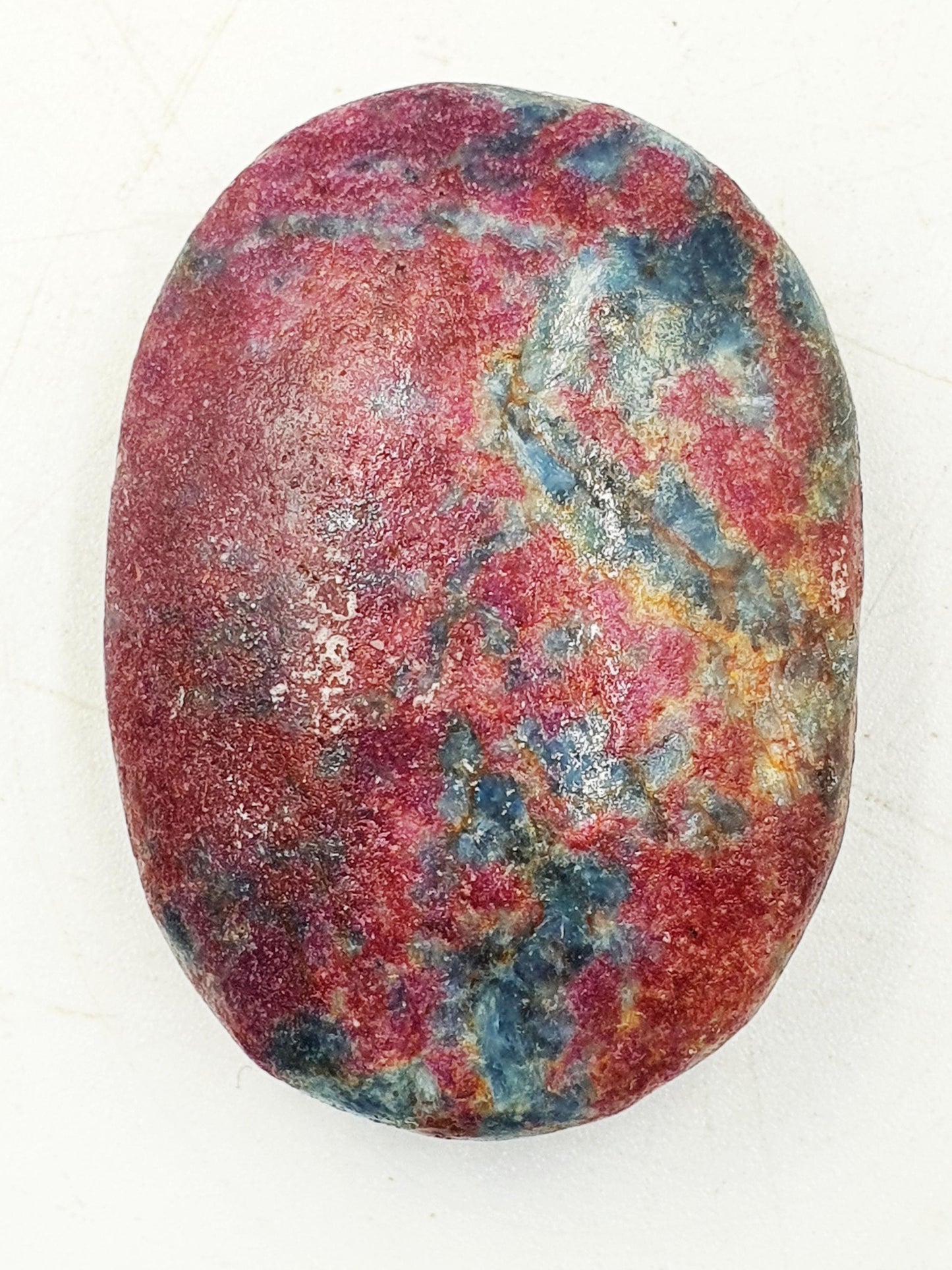 Ruby in Fuchsite Palm / Ruby in Fuchsite Palm Stone / UV Reactive Palm / Meditation Palm / Reiki Crystal Palm - 45g
