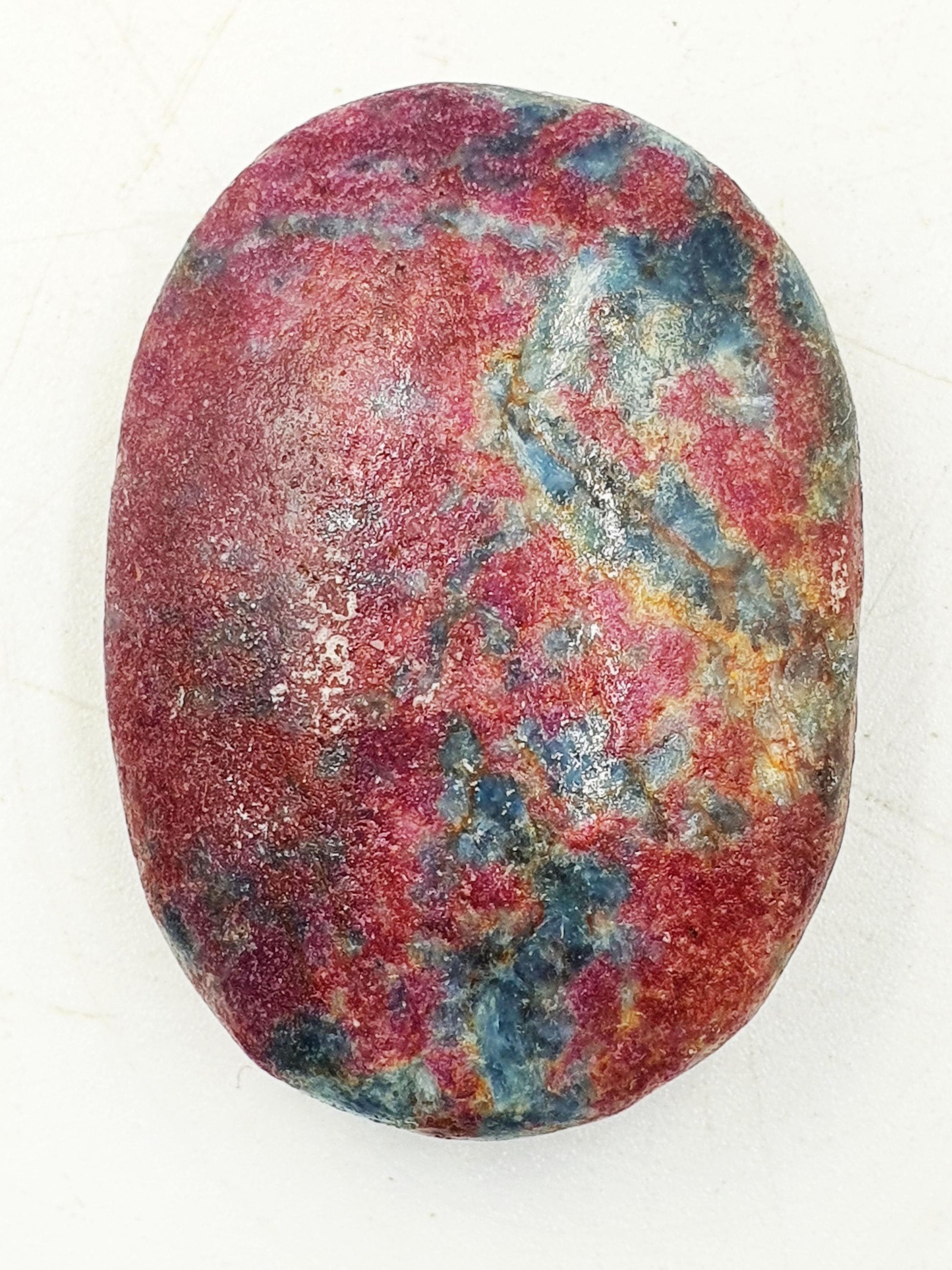 Ruby in Fuchsite Palm / Ruby in Fuchsite Palm Stone / UV Reactive Palm / Meditation Palm / Reiki Crystal Palm - 45g