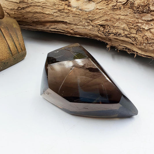 Smoky Quartz Freeform with rainbow / High Grade Smoky Quartz / Smoky Quartz Crystal Freeform / Smoky Quartz Chunk - 165g