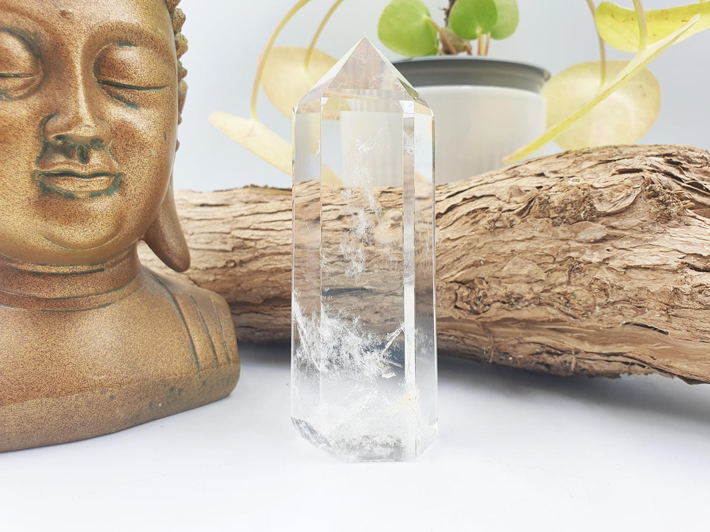 High Grade Clear Quartz Tower / Clear Quartz Point / Clear Quartz Obelisk / Healing Tower - 195g