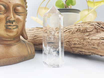 High Grade Clear Quartz Tower / Clear Quartz Point / Clear Quartz Obelisk / Healing Tower - 195g