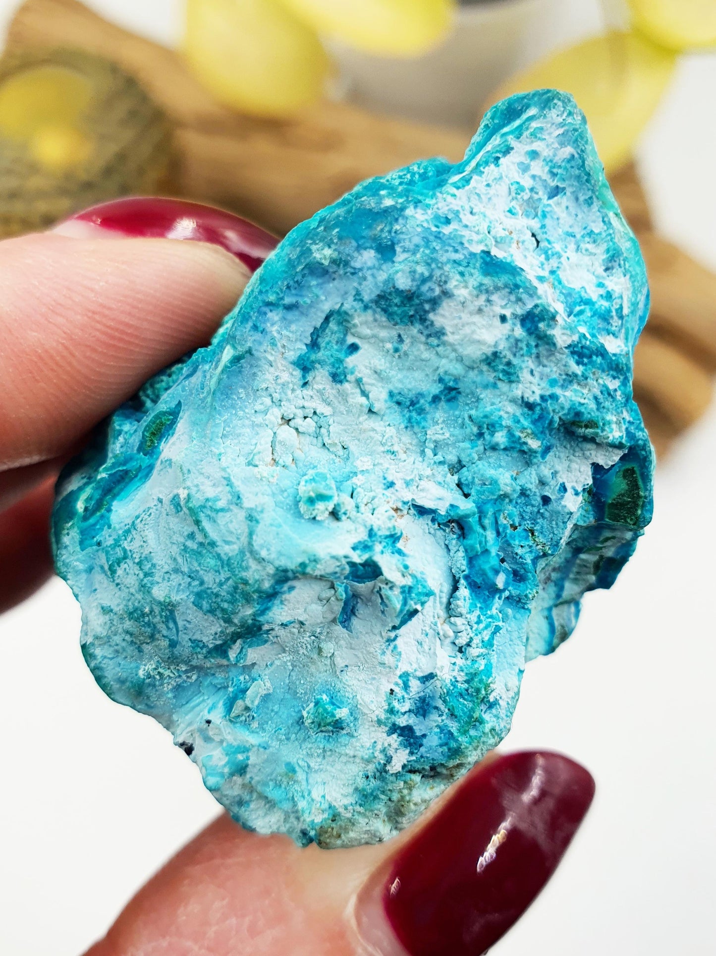 Stunning Raw Chrysocolla / Chrysocolla Crystal Specimen / Rough Chrysocolla / Chrysocolla Chunk - 130g