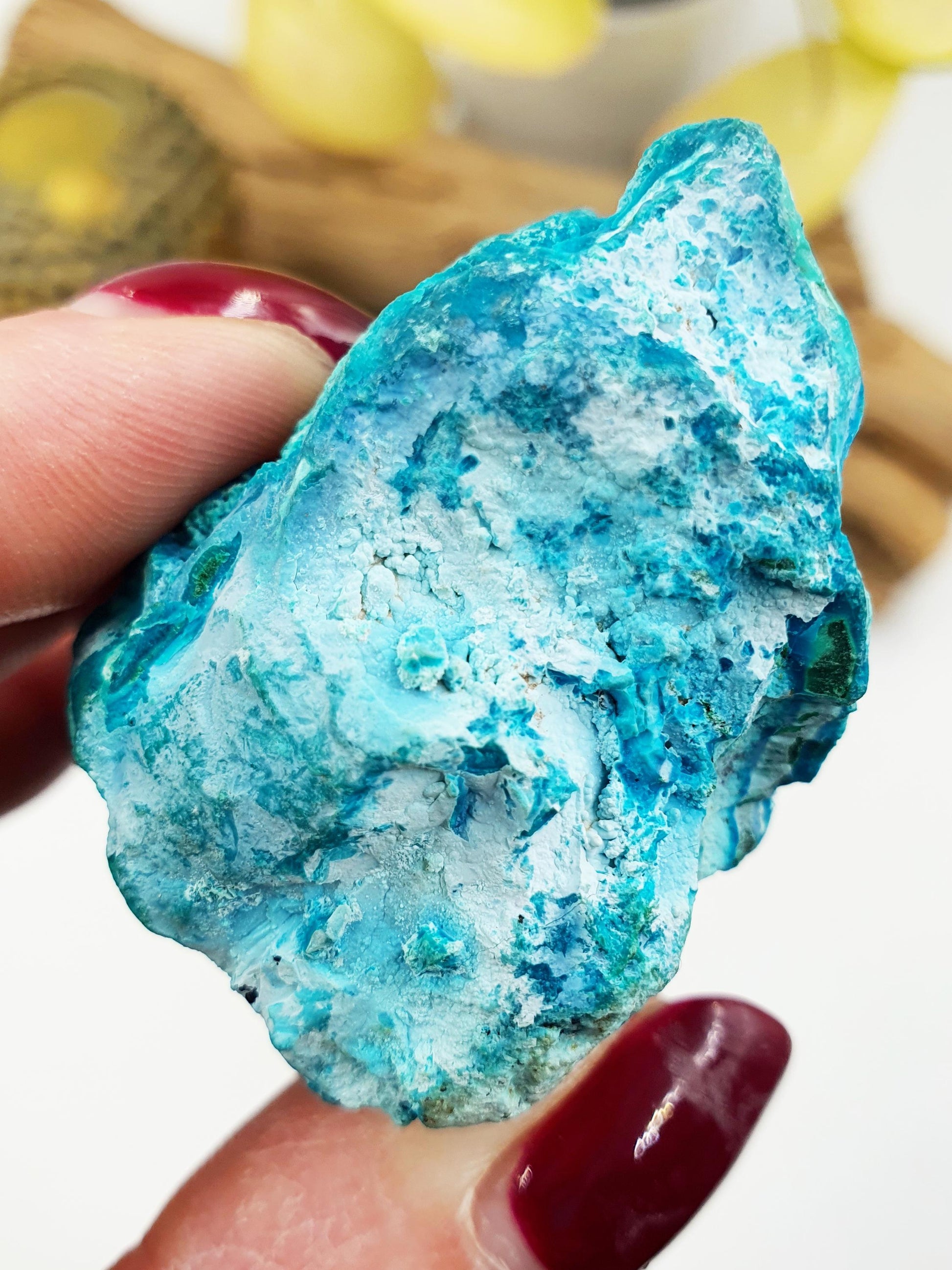 Stunning Raw Chrysocolla / Chrysocolla Crystal Specimen / Rough Chrysocolla / Chrysocolla Chunk - 130g