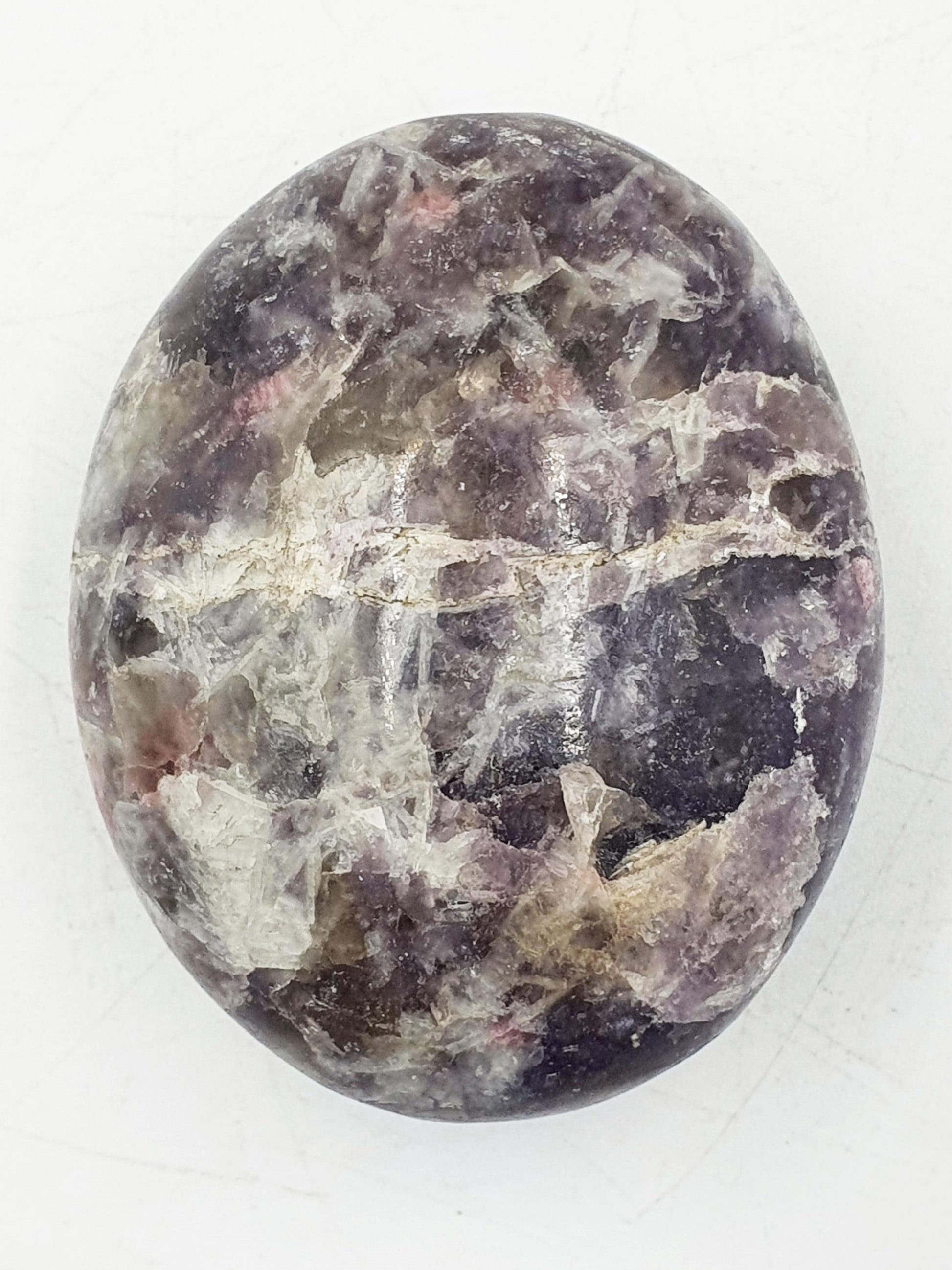 Pretty Unicorn Stone Palm / Unicorn Palm Stone / Pegmatite Palm / Pocket Crystal / Meditation Palm / Reiki Crystal Palm - 115g