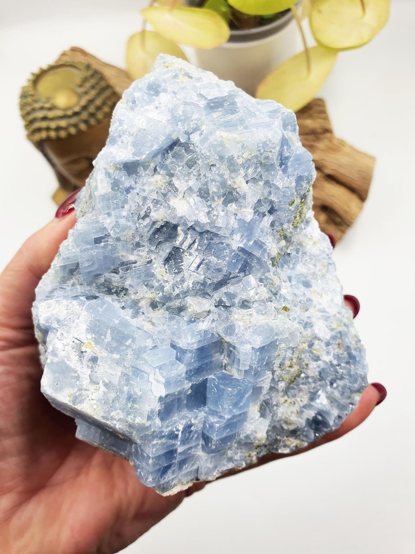 Stunning Large Raw Celestite / Raw Celestite Specimen / Sparkly Large Raw Celestite Piece / Celstite Chunk - 945g