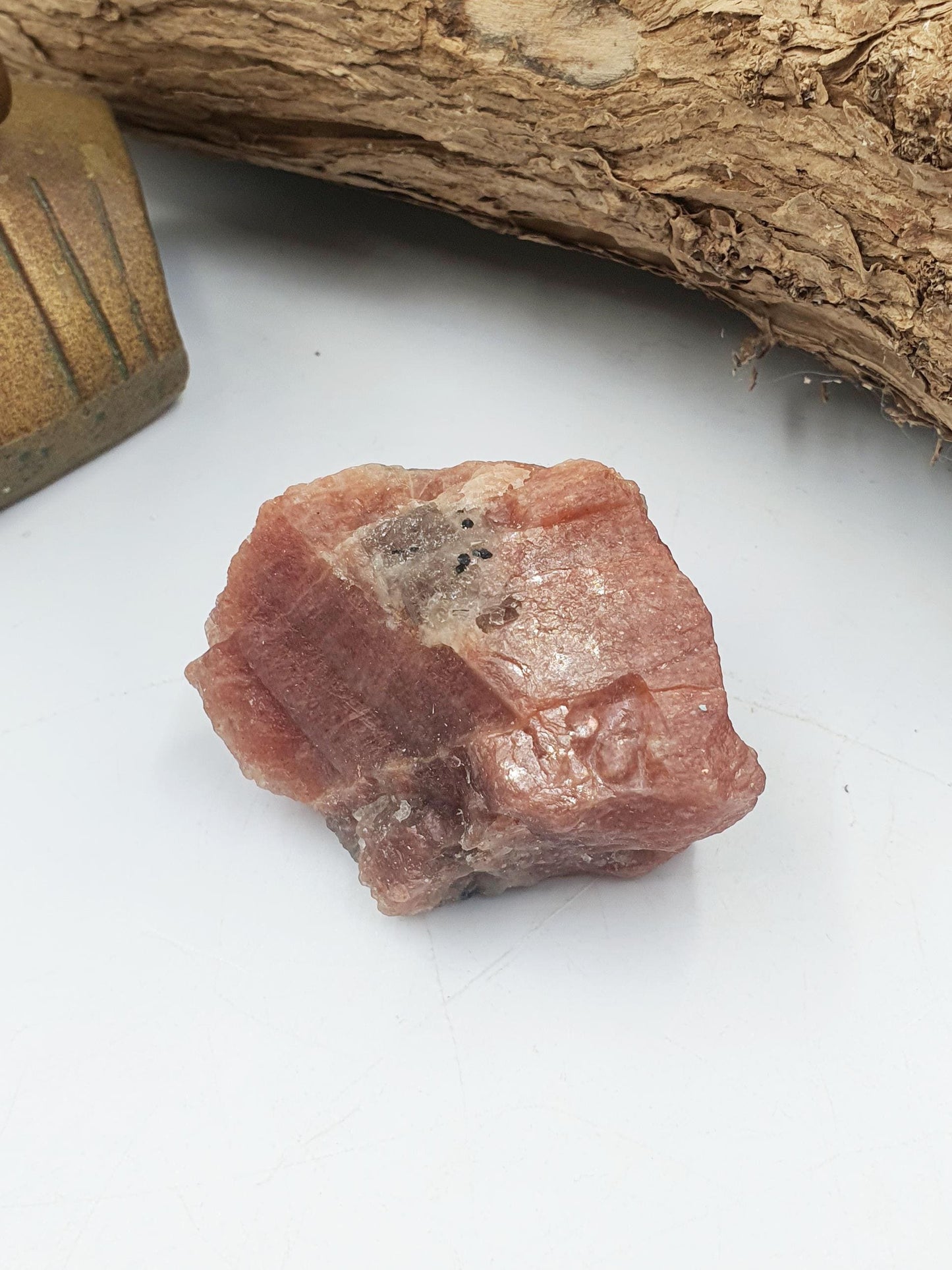 Flashy Raw Sunstone / Sunstone Specimen / Rough Sunstone / Natural Sunstone Chunk - 90g