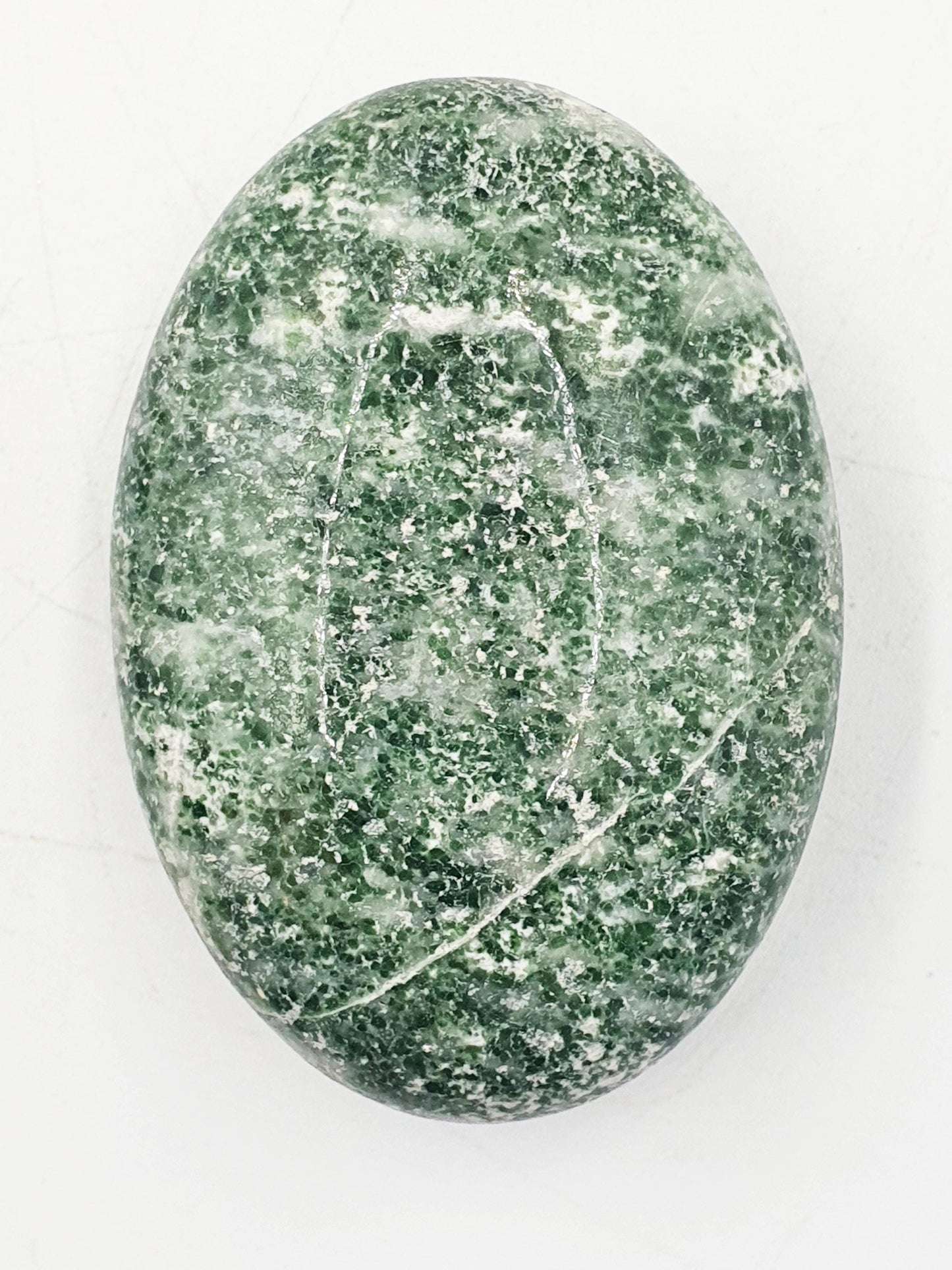 Tree Agate Palm / Tree Agate Palm Stone / Grass Agate Palm / Reiki Crystal Palm / Meditation Palm - 105g