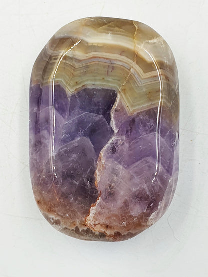 Beautiful Amethyst Agate Palm / Amethyst Agate Palm Stone / Amethyst Palm / Amethyst Agate / Reiki Crystal Palm - 100g