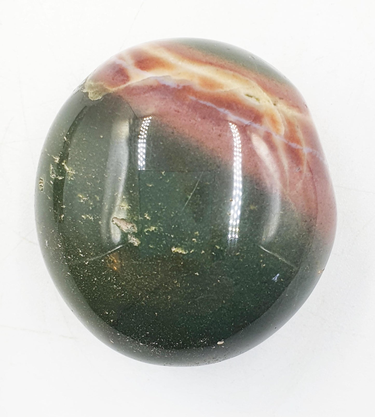 Ocean Jasper Palm / Ocean Jasper Palm stone / OJ Palm / Pocket Crystal / Meditation Palm - 95g