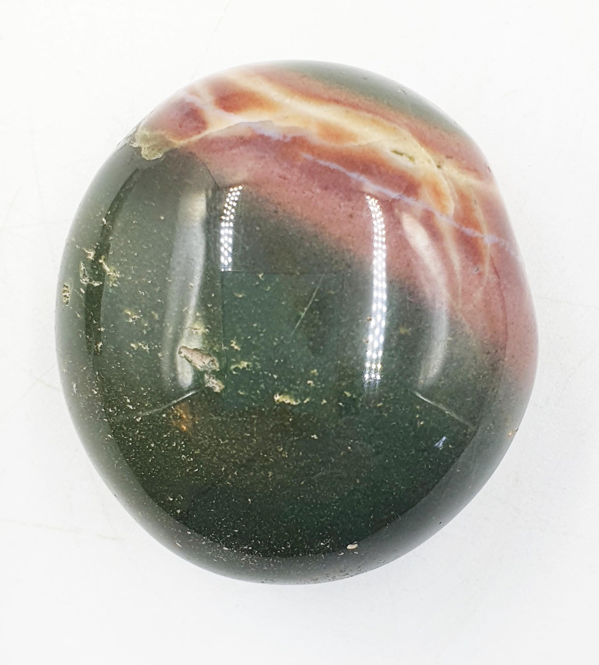 Ocean Jasper Palm / Ocean Jasper Palm stone / OJ Palm / Pocket Crystal / Meditation Palm - 95g