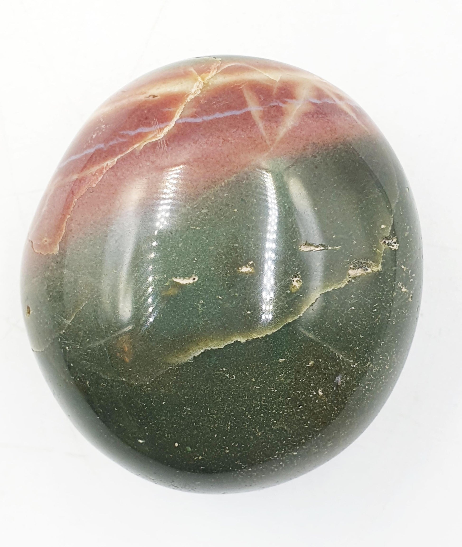 Ocean Jasper Palm / Ocean Jasper Palm stone / OJ Palm / Pocket Crystal / Meditation Palm - 95g