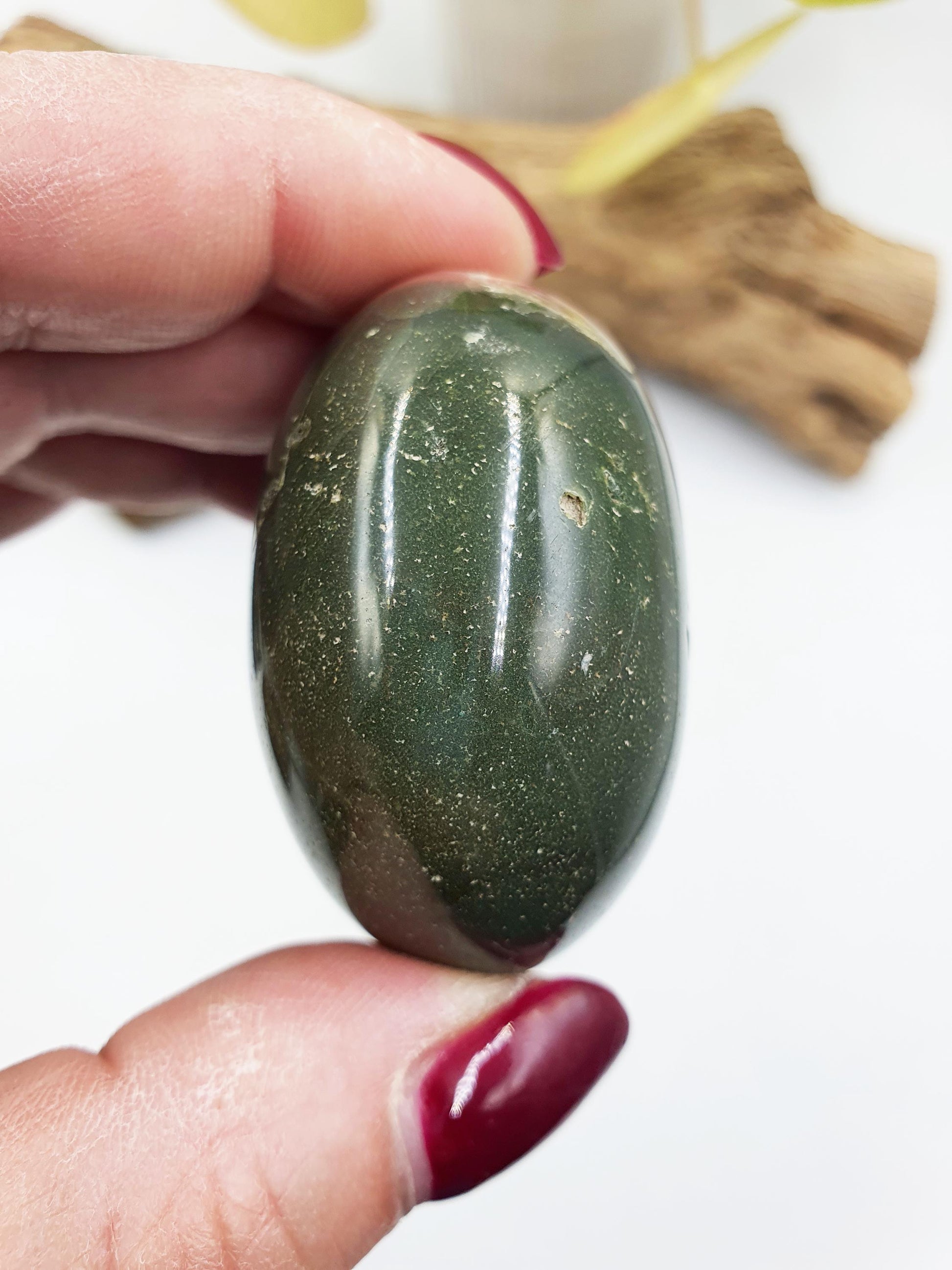 Ocean Jasper Palm / Ocean Jasper Palm stone / OJ Palm / Pocket Crystal / Meditation Palm - 95g