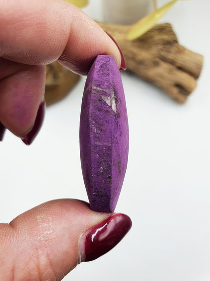 Cute Little Purpurite Palm / Purpurite Palm Stone / Purpurite Pocket Stone / Rare Palm Stone / Meditation Palm - 35g