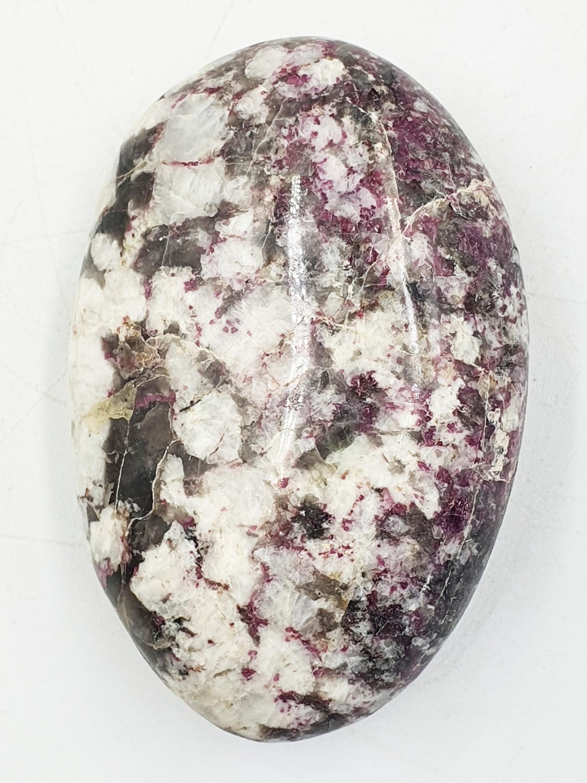 Gorgeous Plum Blossom Tourmaline Palm / Large Plum Blossom Tourmaline / Reiki Crystal Stone / Meditation Palm - 115g