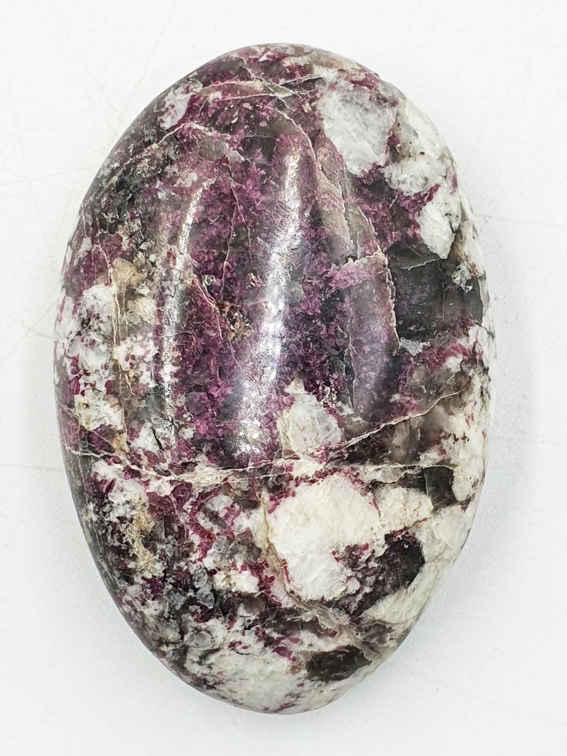 Gorgeous Plum Blossom Tourmaline Palm / Large Plum Blossom Tourmaline / Reiki Crystal Stone / Meditation Palm - 115g
