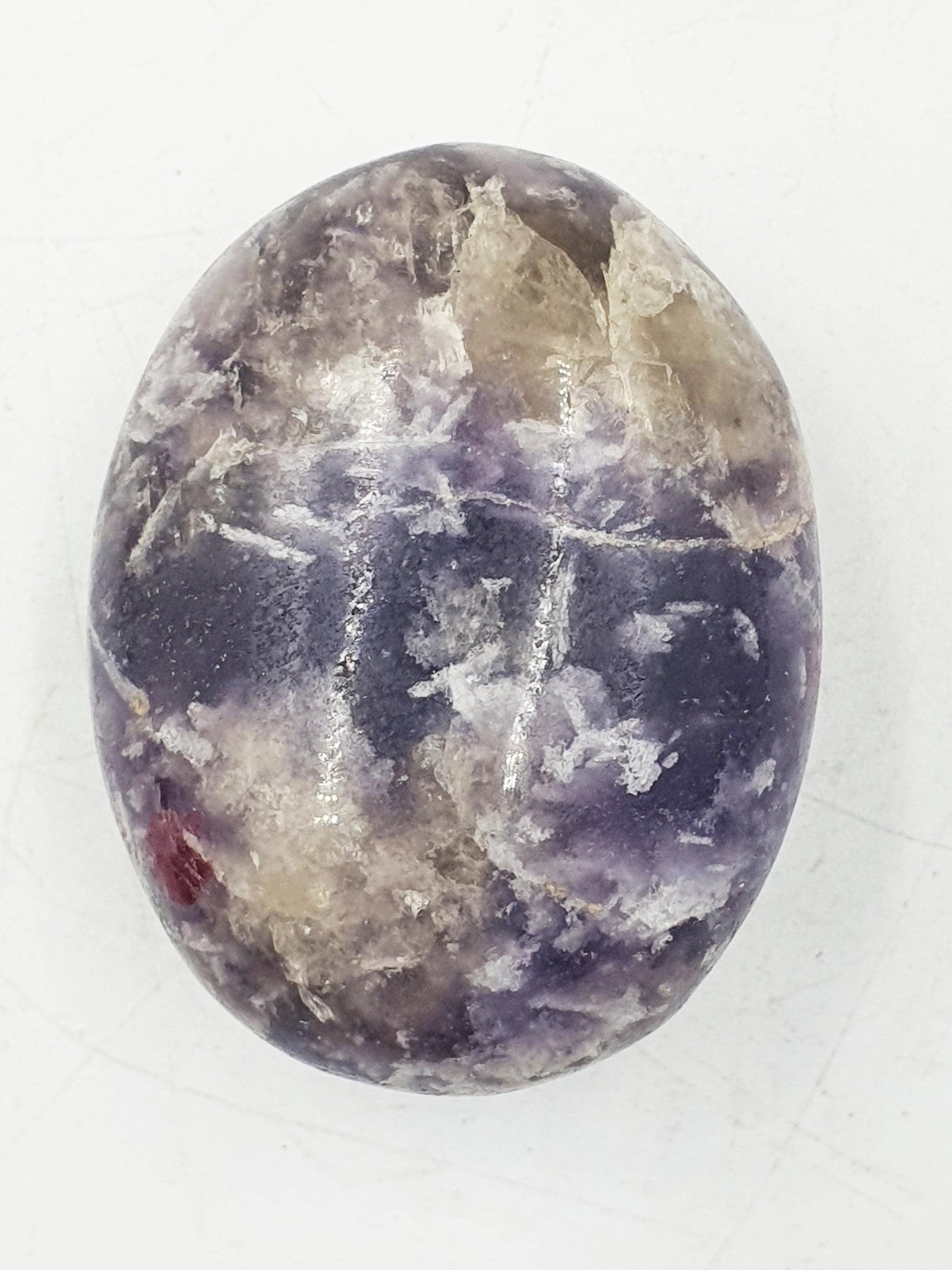Pretty Unicorn Stone Palm / Unicorn Palm Stone / Pegmatite Palm / Pocket Crystal / Meditation Palm / Reiki Crystal Palm - 70g