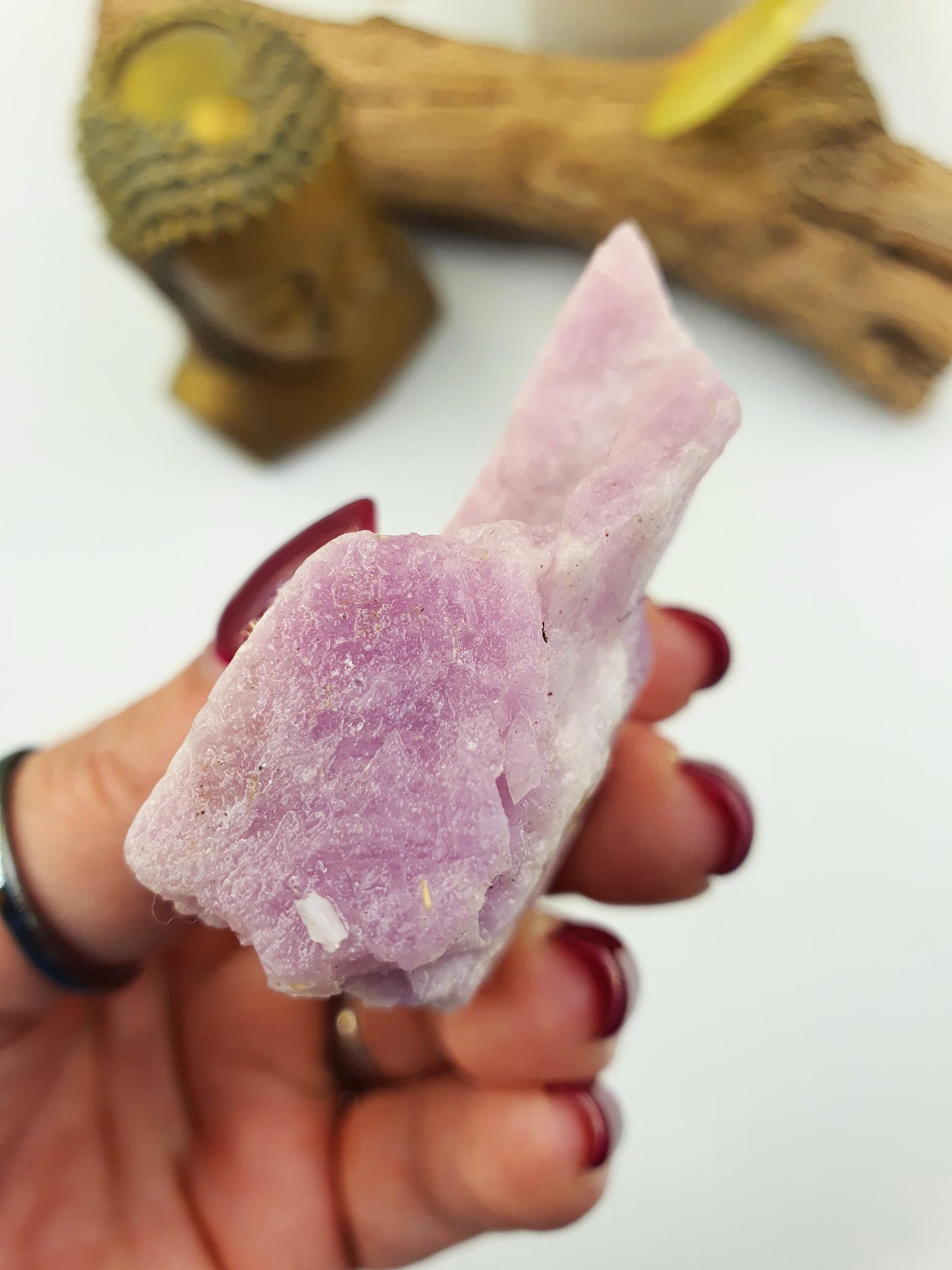 Flashy Raw Kunzite / Natural Kunzite / Kunzite Specimen / Kunzite Chunk / Raw Crystal - 105g