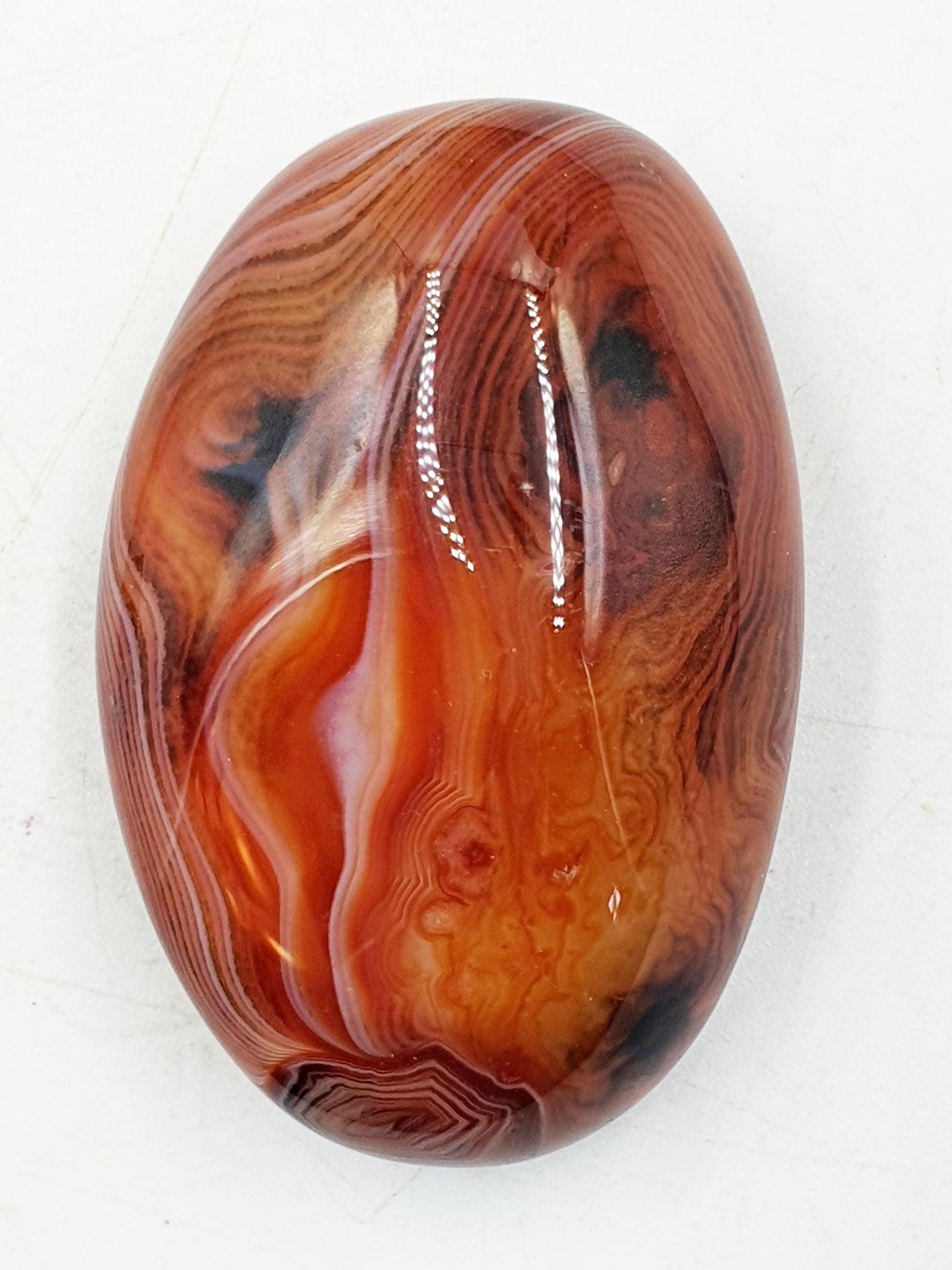 Beautiful Sardonyx Palm / Sardonyx Palm Stone / Healing Palm / Meditation Palm / Reiki Crystal Palm - 60g