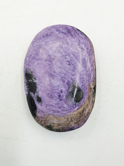 Gorgeous Little Charoite Palm / Charoite Palm Stone / Meditation Palm / Pocket Crystal / Collectors Palm - 35g