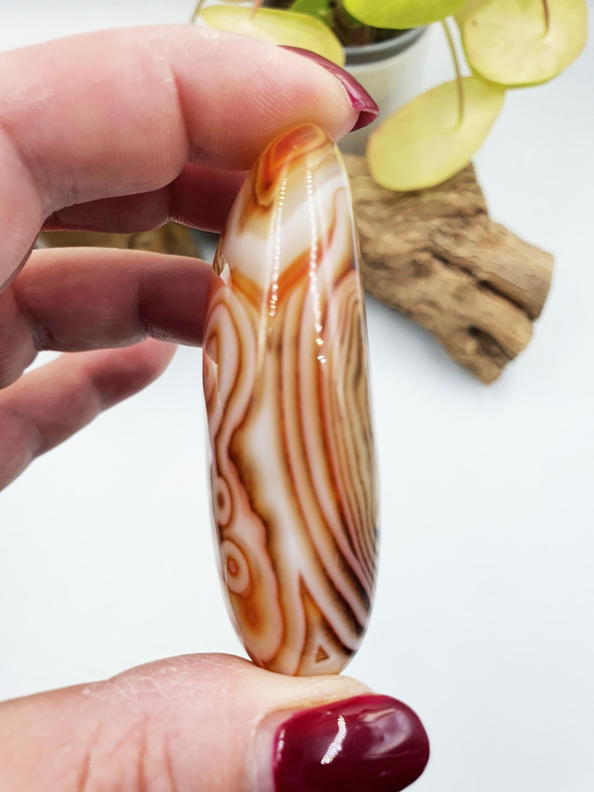 Unique Sardonyx Palm / Sardonyx Palm Stone / Healing Palm / Meditation Palm / Reiki Crystal Palm - 60g