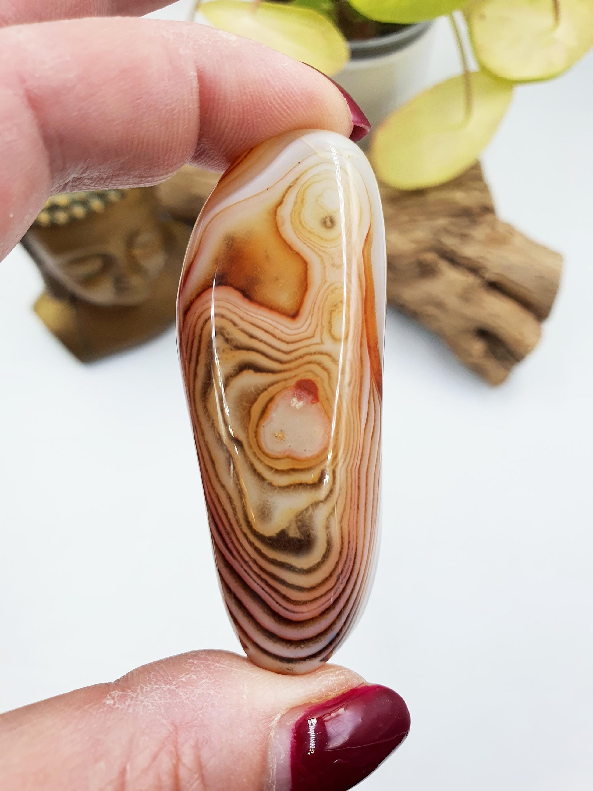 Unique Sardonyx Palm / Sardonyx Palm Stone / Healing Palm / Meditation Palm / Reiki Crystal Palm - 60g