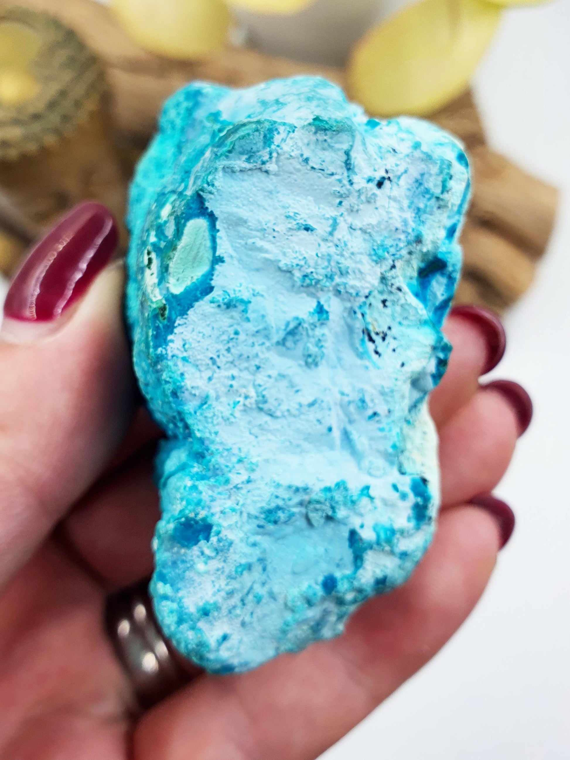 Stunning Raw Chrysocolla / Chrysocolla Crystal Specimen / Rough Chrysocolla / Chrysocolla Chunk - 130g