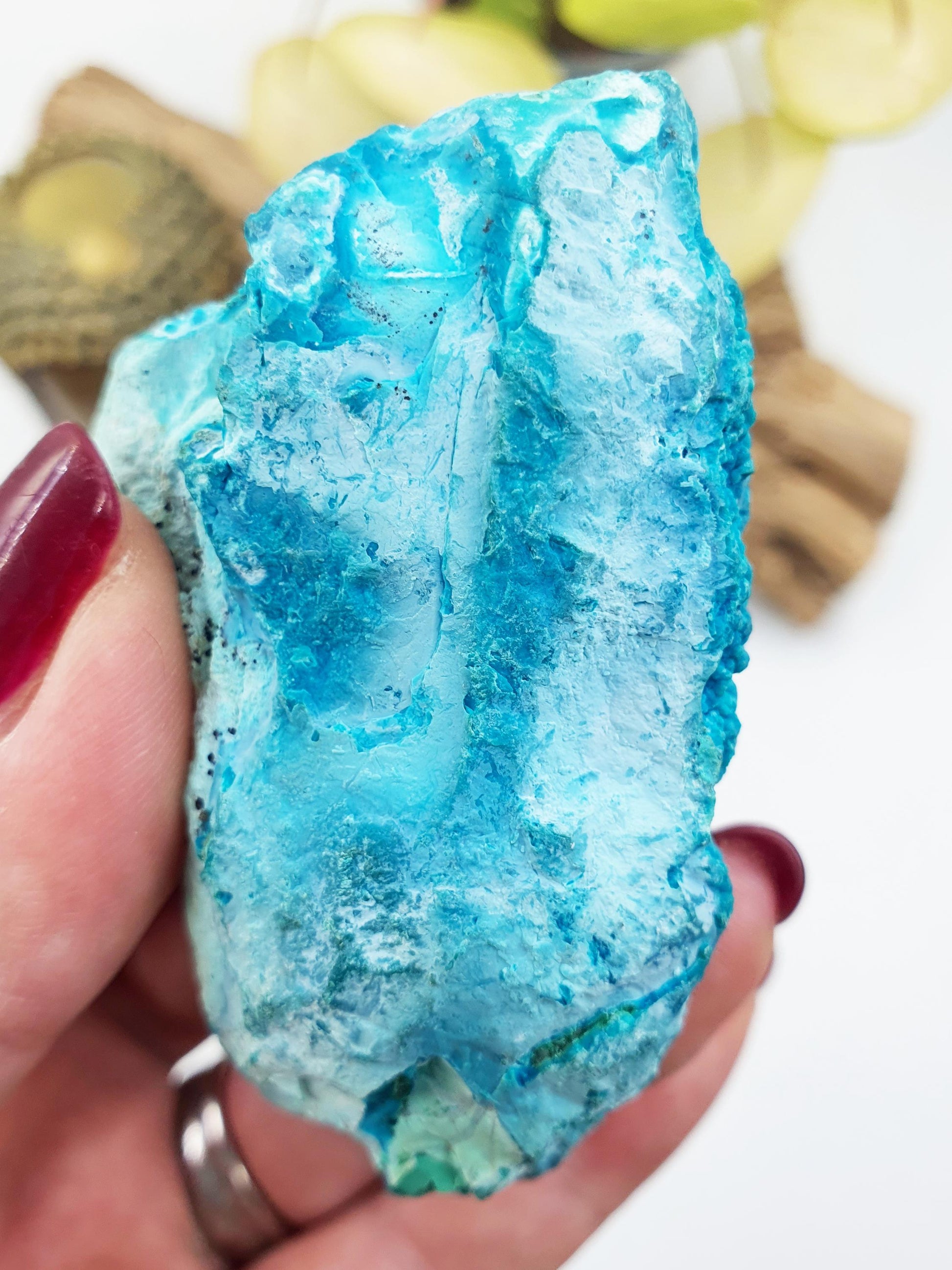 Stunning Raw Chrysocolla / Chrysocolla Crystal Specimen / Rough Chrysocolla / Chrysocolla Chunk - 130g