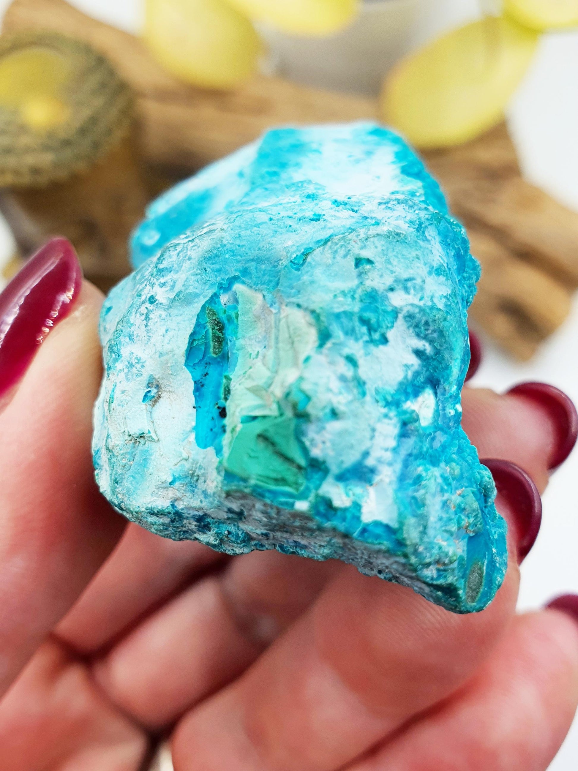 Stunning Raw Chrysocolla / Chrysocolla Crystal Specimen / Rough Chrysocolla / Chrysocolla Chunk - 130g