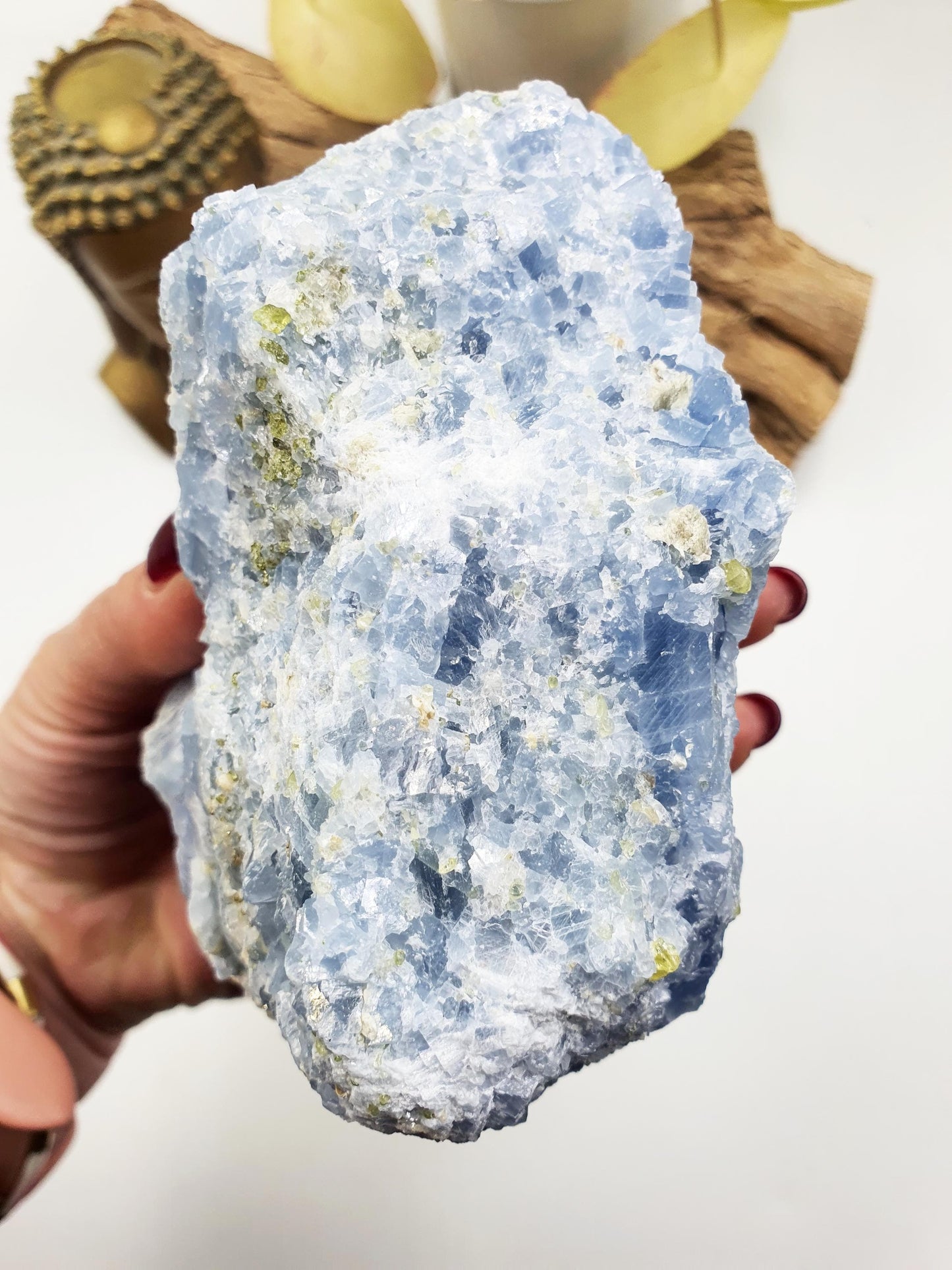 Stunning Large Raw Celestite / Raw Celestite Specimen / Sparkly Large Raw Celestite Piece / Celstite Chunk - 945g