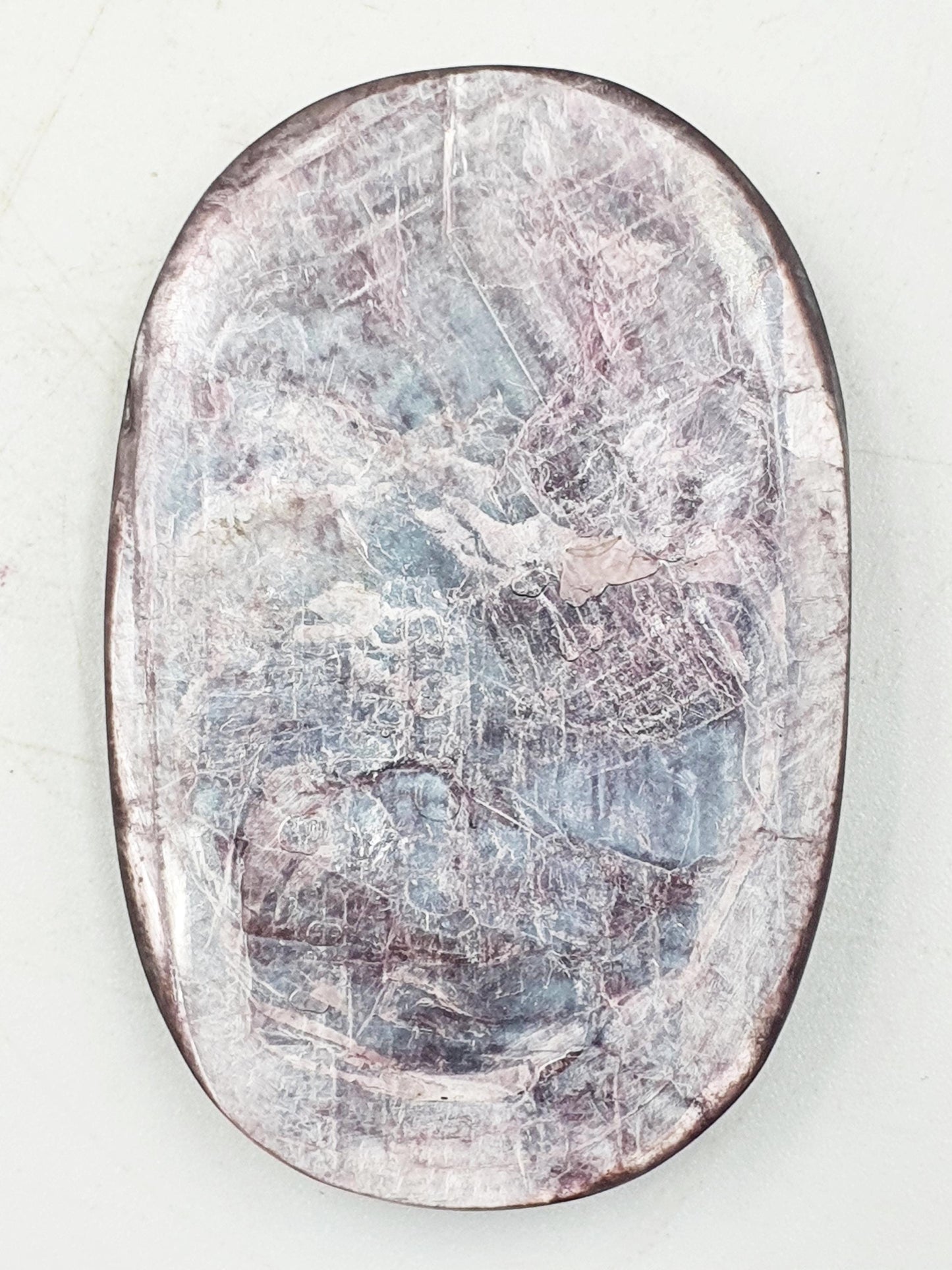 Incredible Purple Mica Palm / Purple Mica Palm Stone / Lepidolite Palm / Meditation Palm / Reiki Crystal Palm - 35g