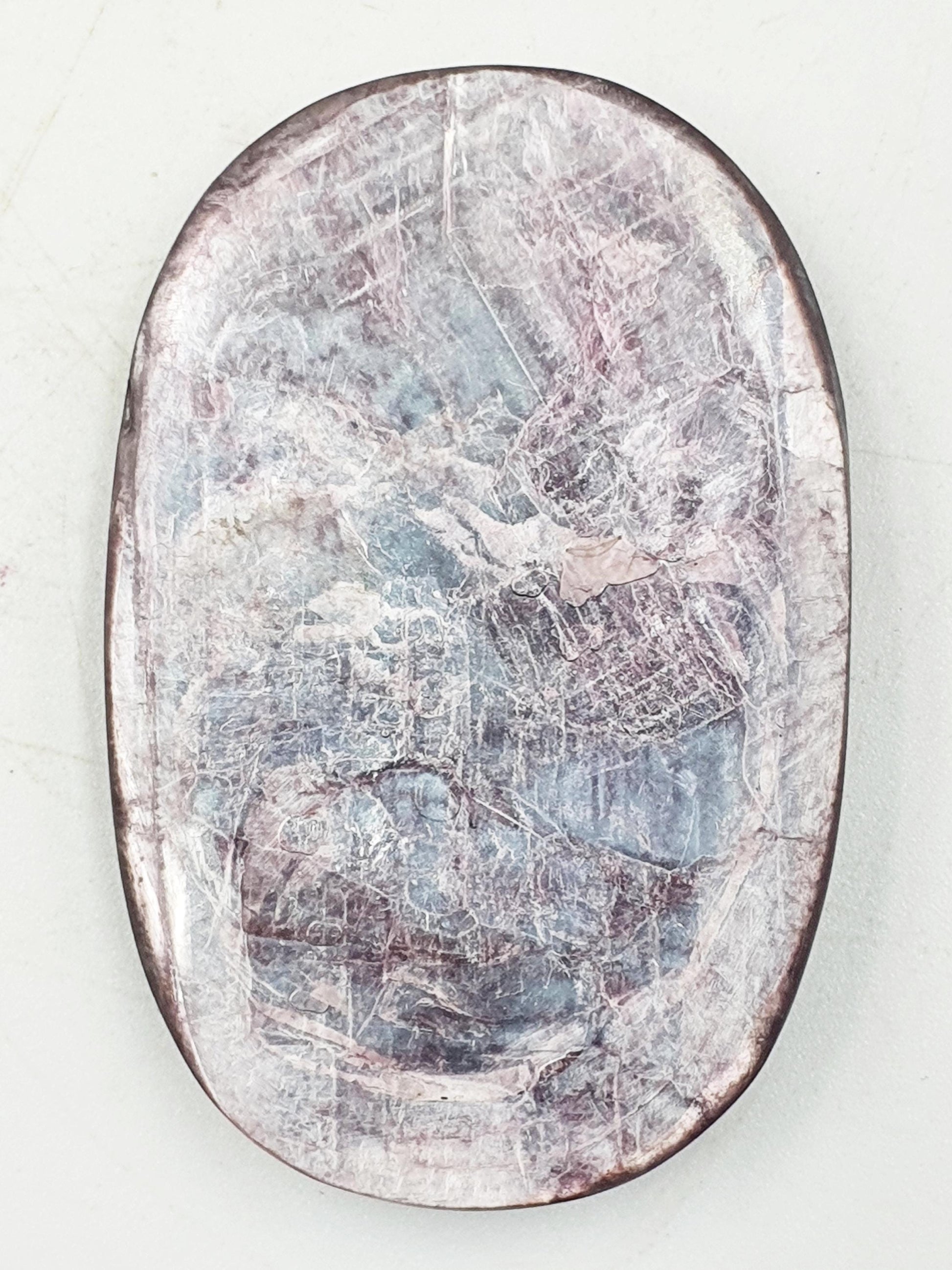 Incredible Purple Mica Palm / Purple Mica Palm Stone / Lepidolite Palm / Meditation Palm / Reiki Crystal Palm - 35g