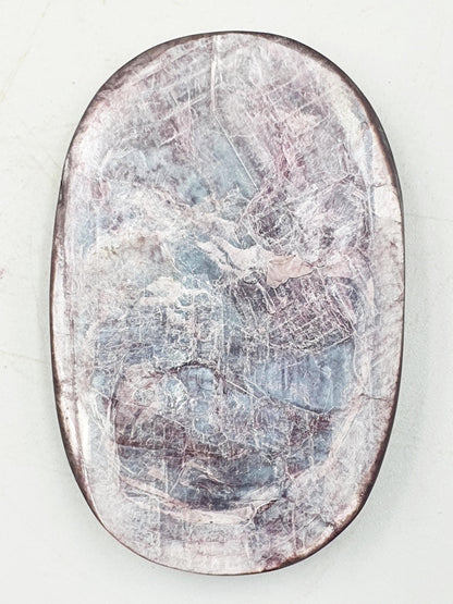 Incredible Purple Mica Palm / Purple Mica Palm Stone / Lepidolite Palm / Meditation Palm / Reiki Crystal Palm - 35g