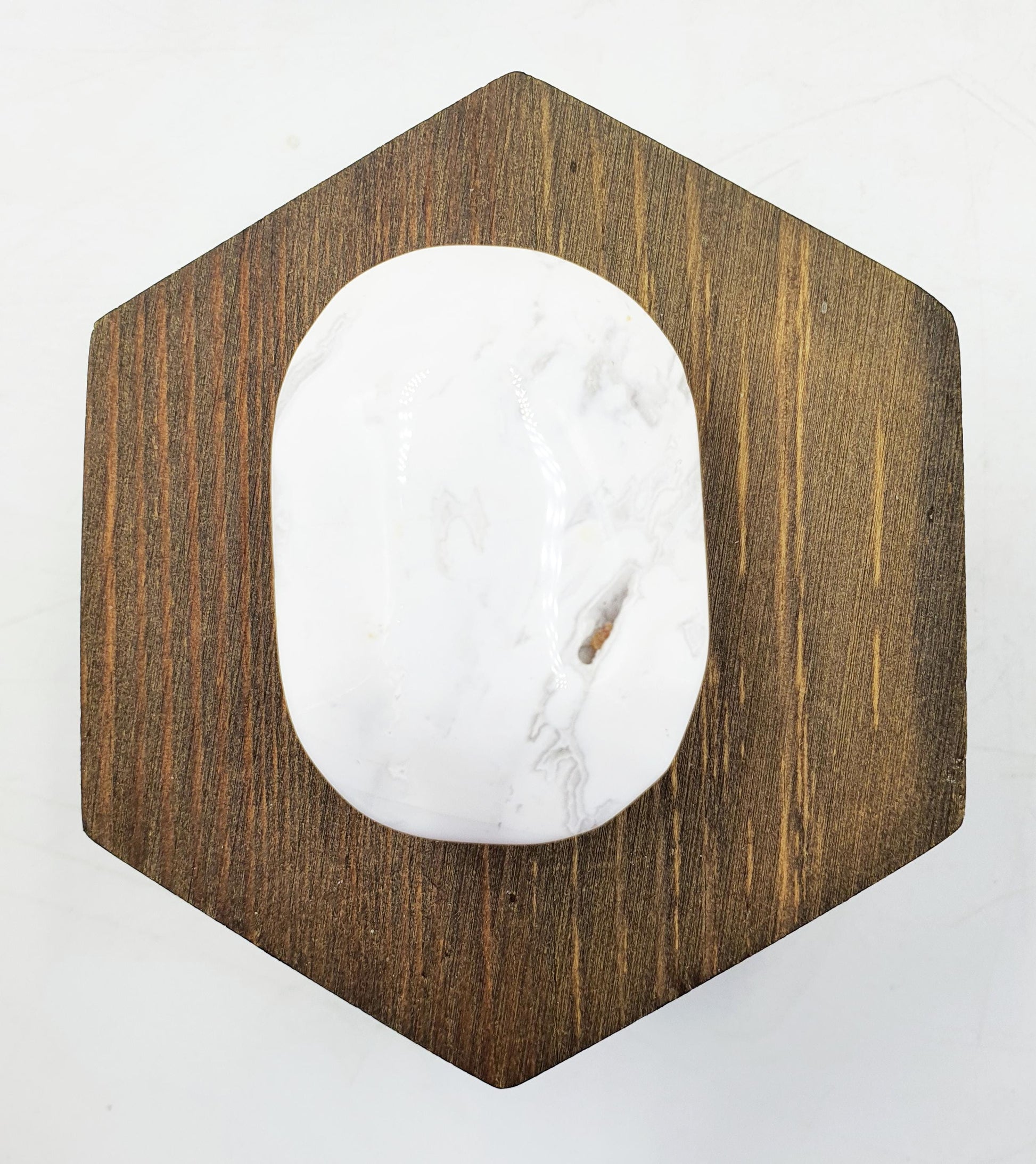 White Agate Drusy Palm / Sparkly Druzy Agate Palm Stone/ Meditation Palm / Reiki Crystal Palm - 60g