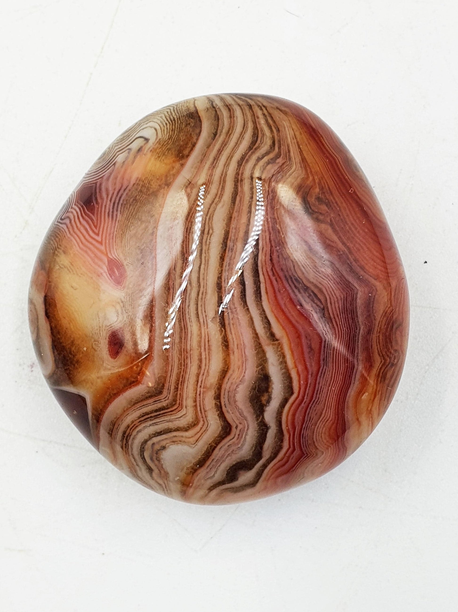 Beautiful Sardonyx Palm / Sardonyx Palm Stone / Healing Palm / Meditation Palm / Reiki Crystal Palm - 50g