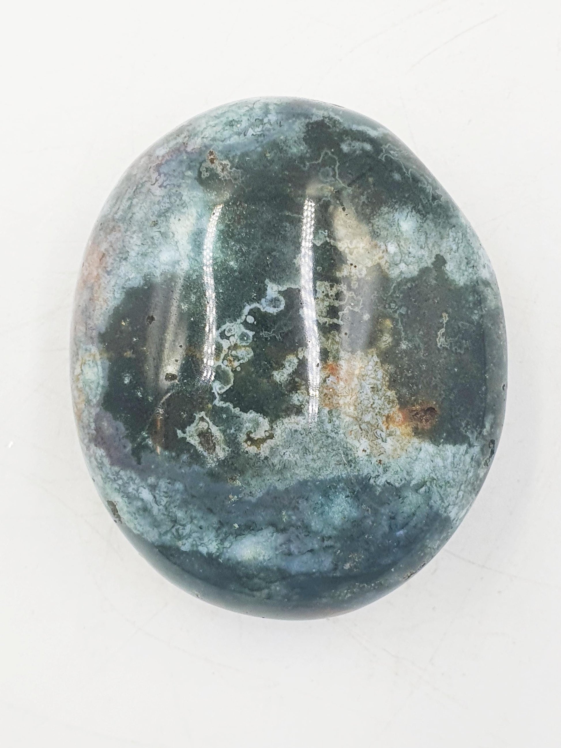 Large Ocean Jasper Palm / Ocean Jasper Palm stone / OJ Palm / Meditation Palm / Reiki Crystal Palm - 160g