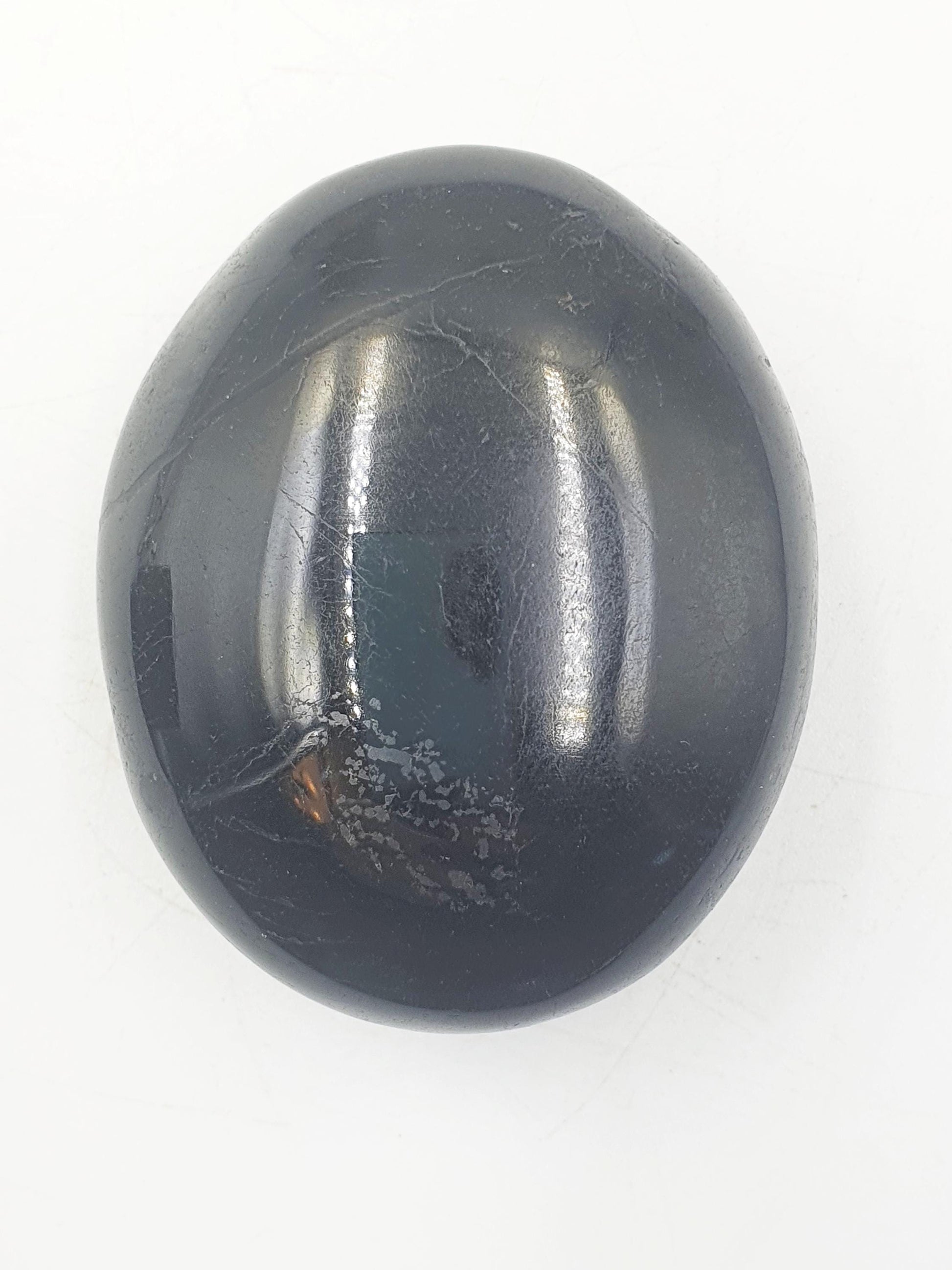 Large Black Tourmaline Palm / Tourmaline Palmstone / Meditation Palm / Reiki Crystal Palm - 155g