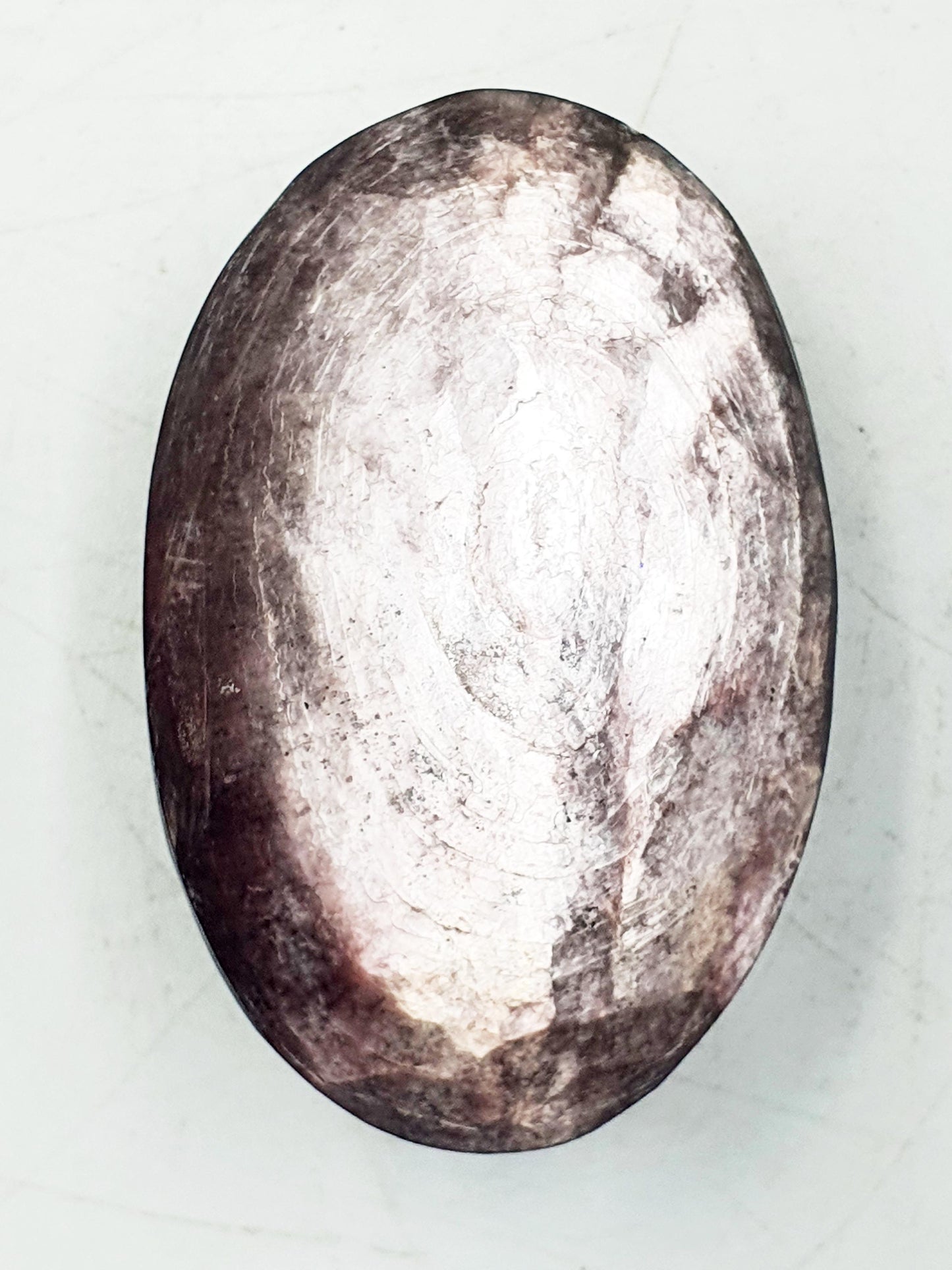 High Grade Purple Mica Palm / Purple Mica Palm Stone / Lepidolite Palm / Meditation Palm / Reiki Crystal Palm - 60g