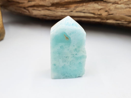 Natural Larimar Mini Tower / Natural Larimar Point / Natural Larimar / Rare Crystal - 11.1g