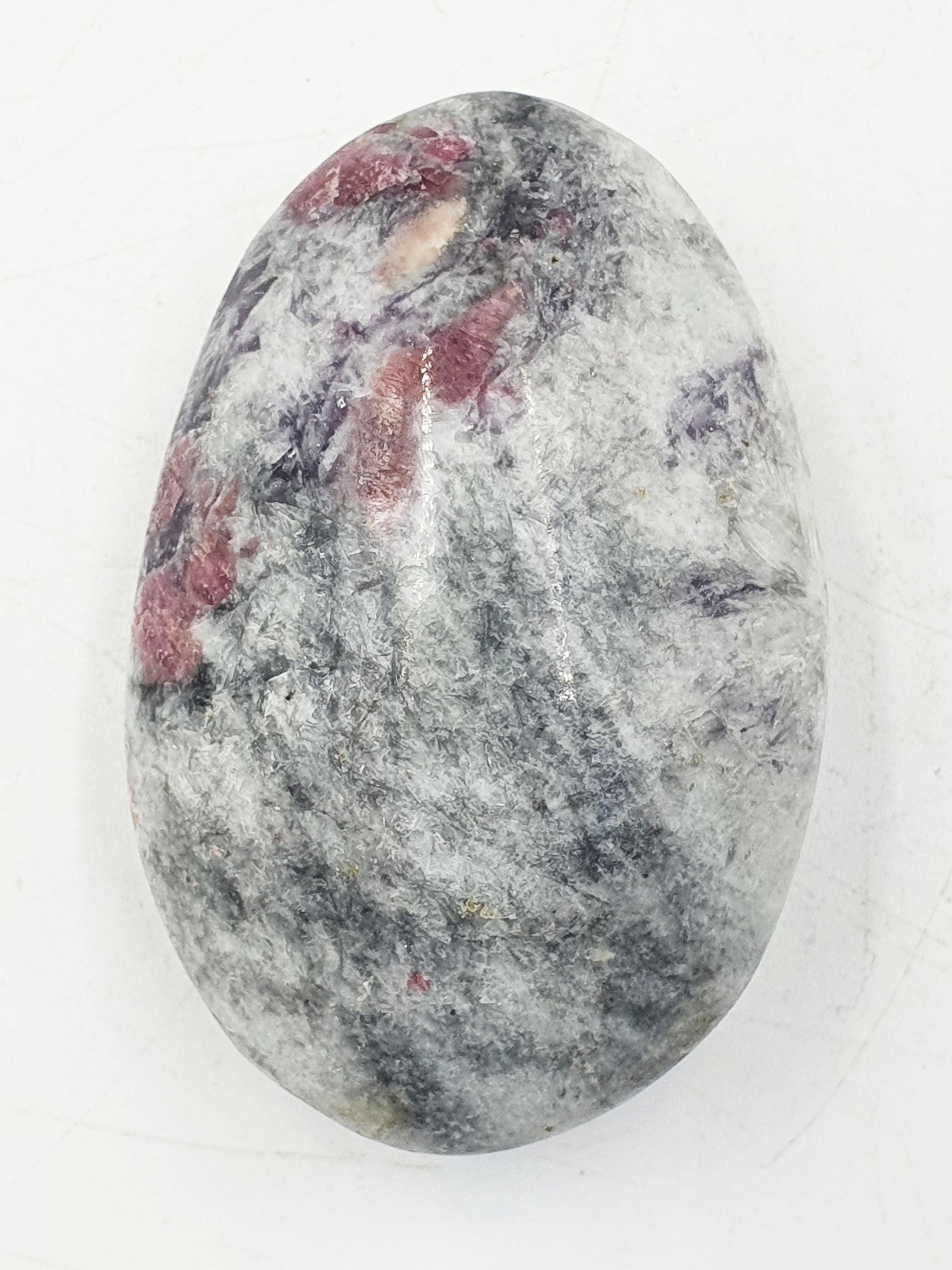 Beautiful Unicorn Stone Palm / Unicorn Palm Stone / Pegmatite Palm / Pocket Crystal / Meditation Palm / Reiki Crystal Palm - 75g