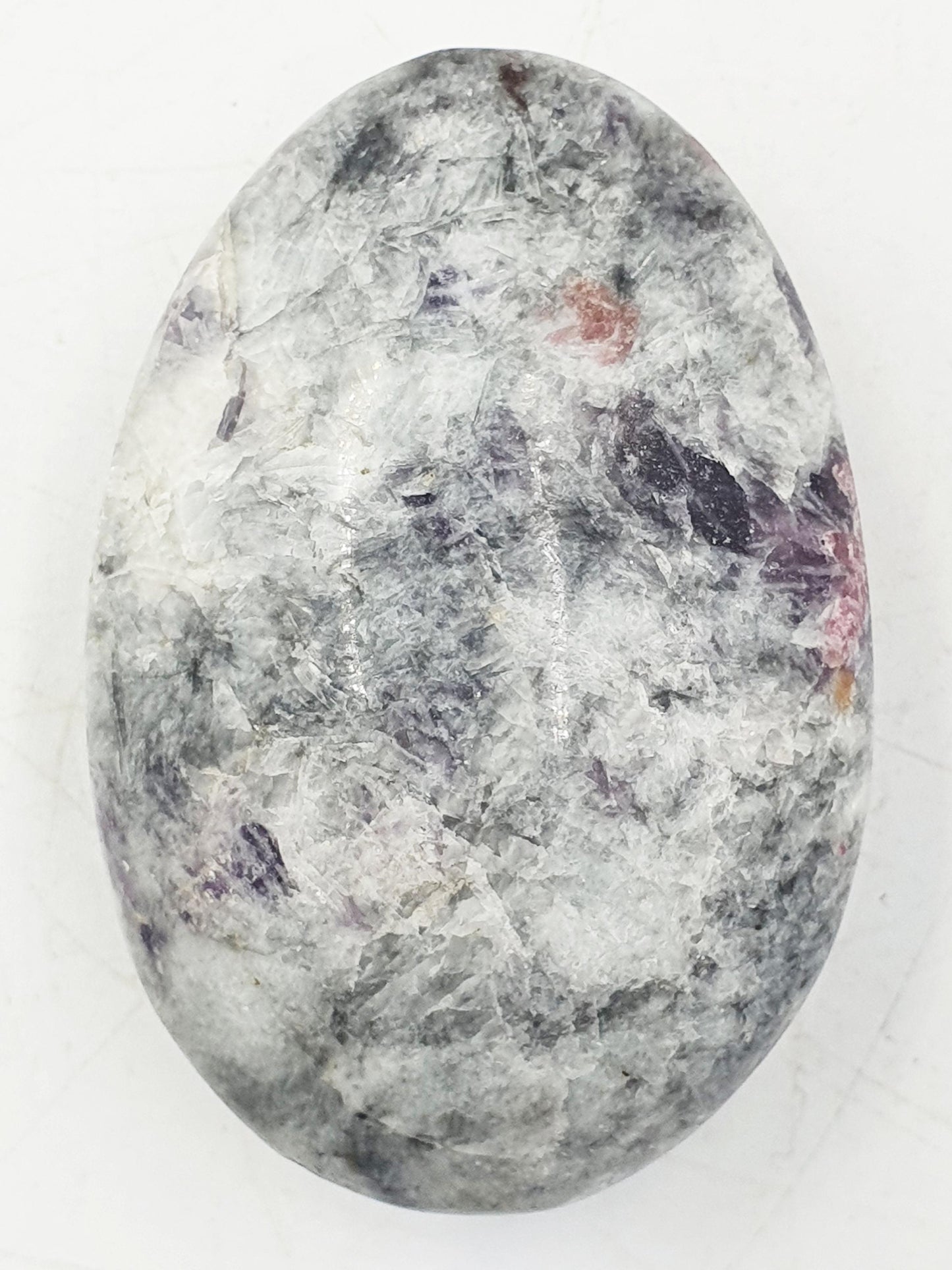 Beautiful Unicorn Stone Palm / Unicorn Palm Stone / Pegmatite Palm / Pocket Crystal / Meditation Palm / Reiki Crystal Palm - 75g