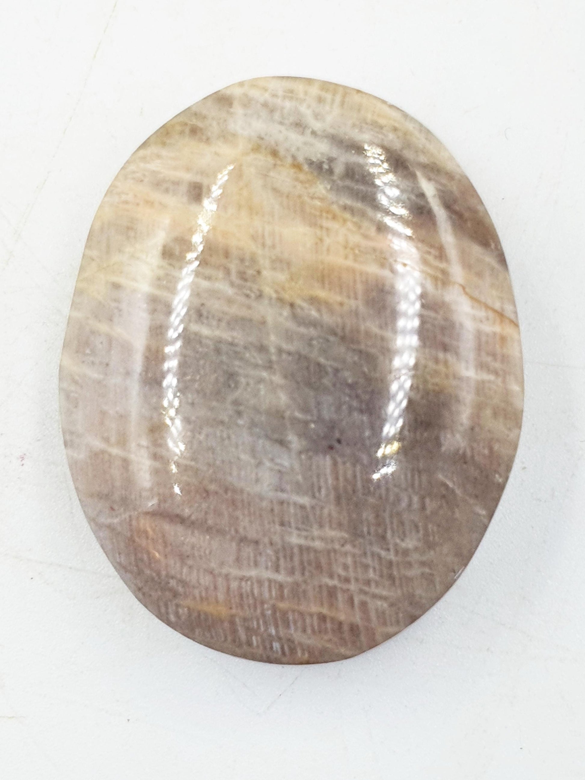 Stunning Little Flashy Blue Moonstone Palm with confetti sparkles / Moonstone Palm Stone / Reiki Crystal / Meditation Palm - 45g