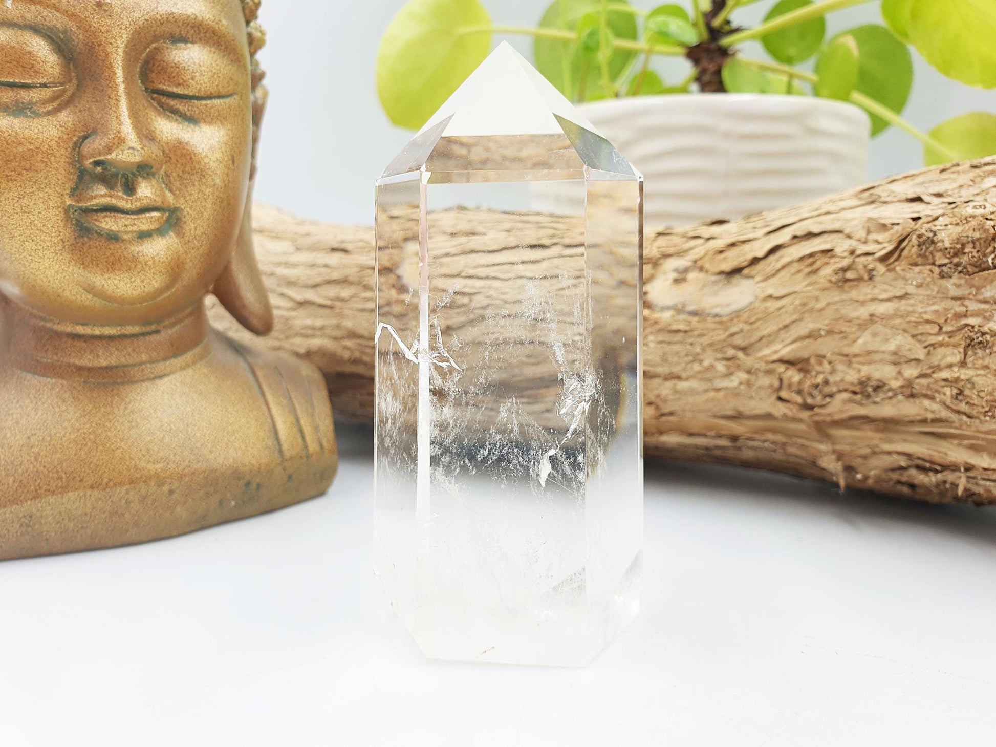 Large High Grade Clear Quartz Tower / Clear Quartz Point / Clear Quartz Obelisk / Healing Tower - 235g